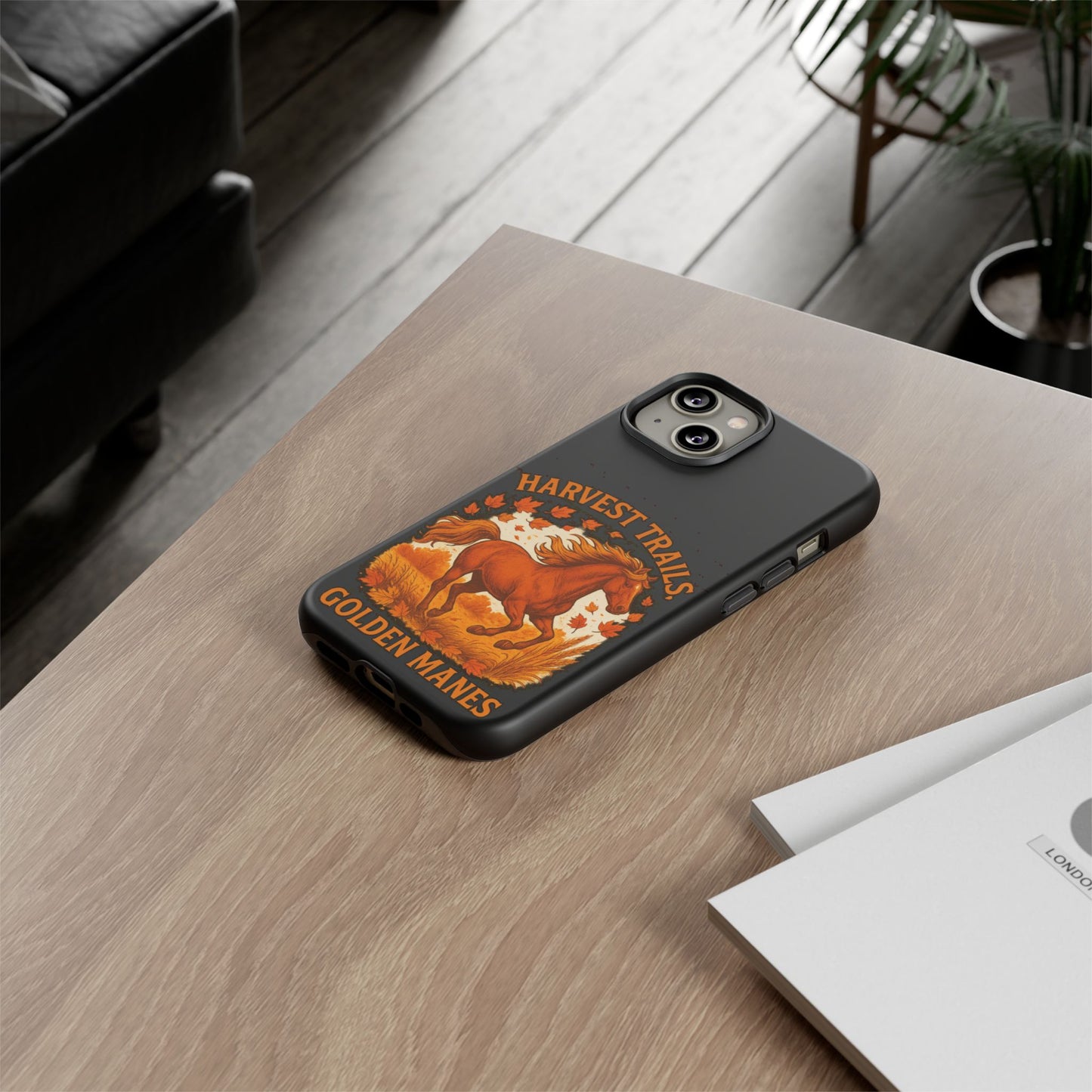 Harvest Trails Golden Manes Autumn Themed Phone Case