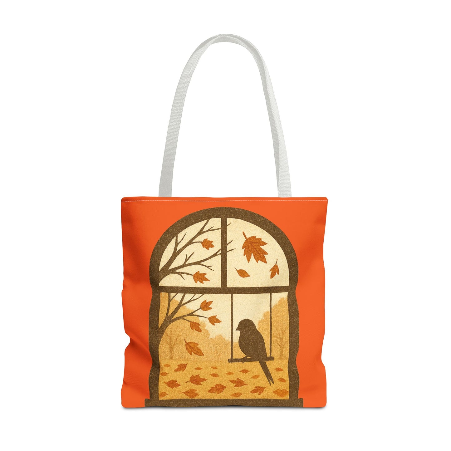 Bird In The Window Autumn Themed Tote Bag