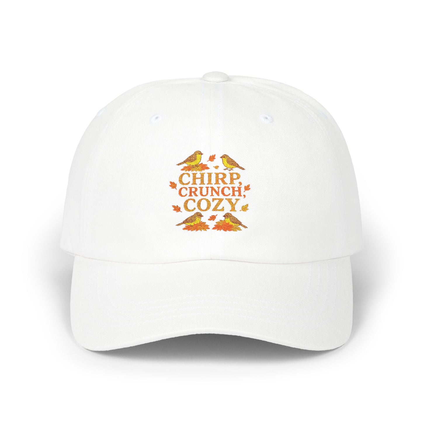 Chirp Crunch Cozy Autumn Themed Cap