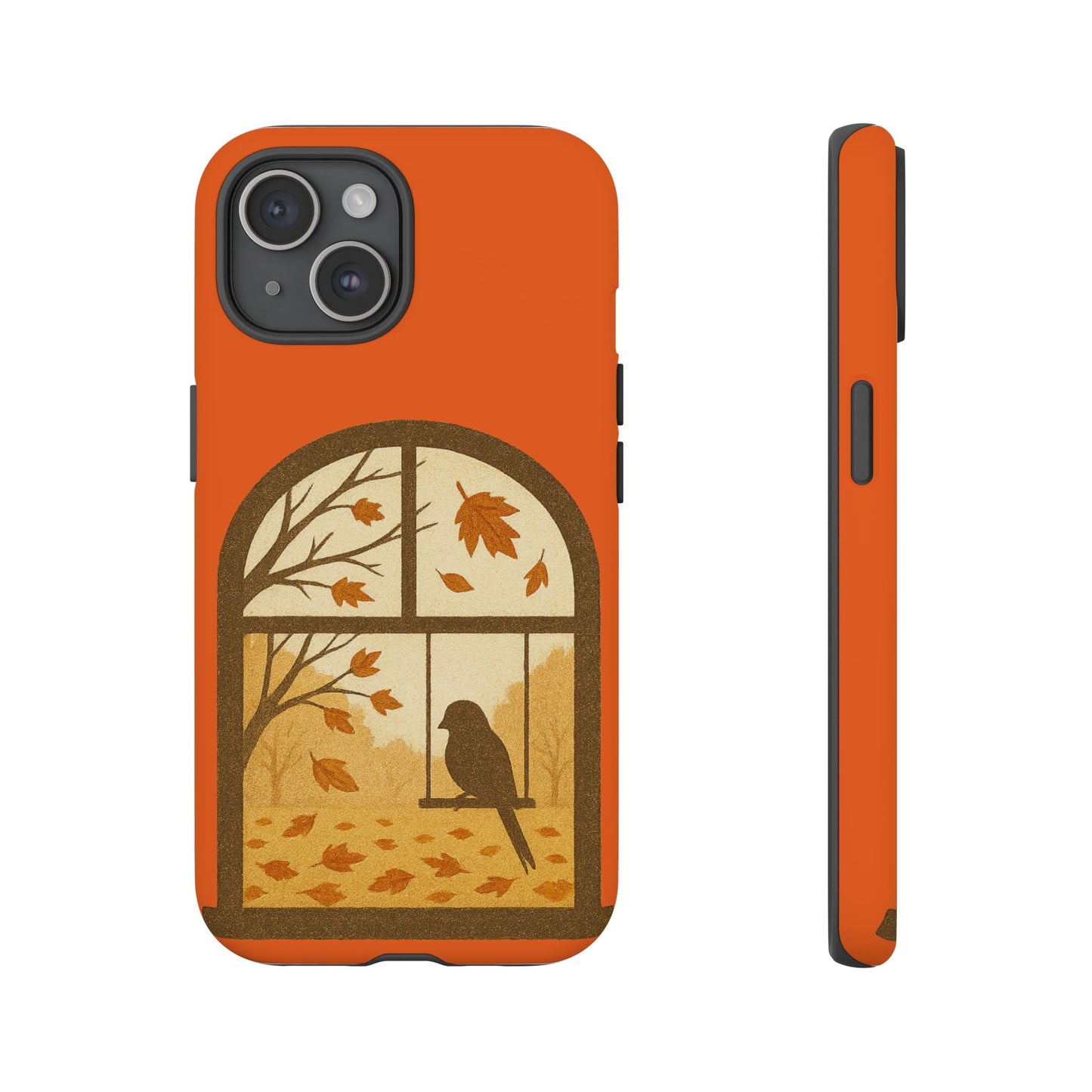 Bird In The Window Autumn Themed Phone Case