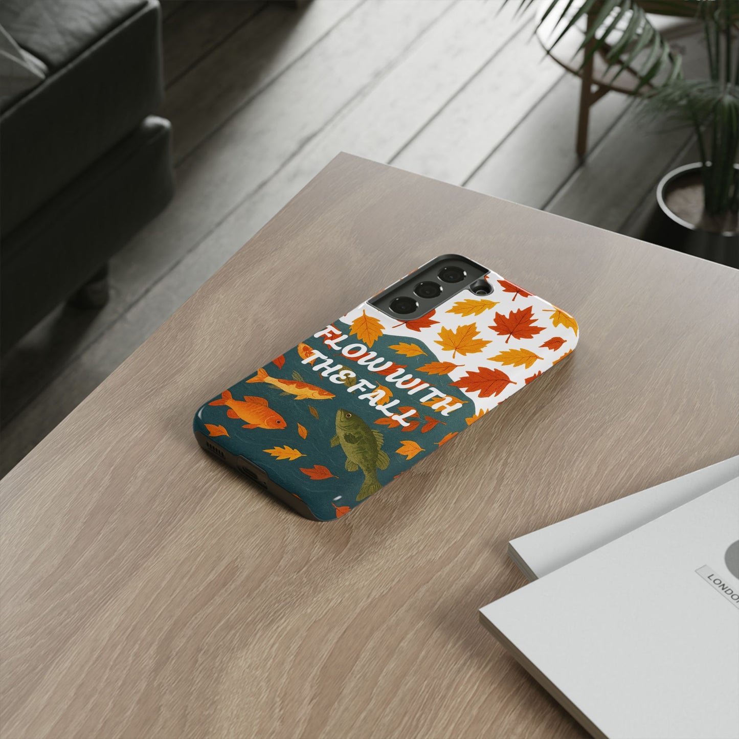 Flow With The Fall Fish Phone Case