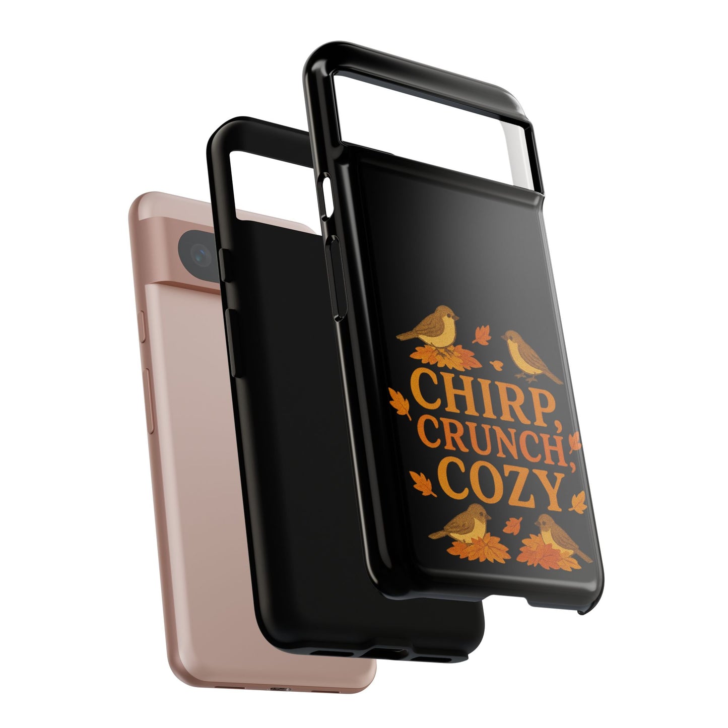 Chirp Crunch Cozy Autumn Themed Phone Case