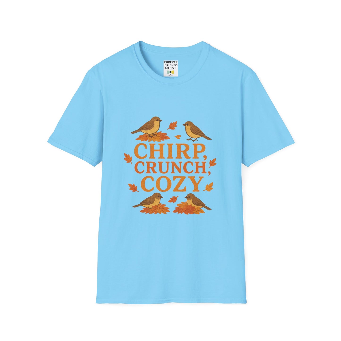 Chirp Crunch Cozy Autumn Themed Tee