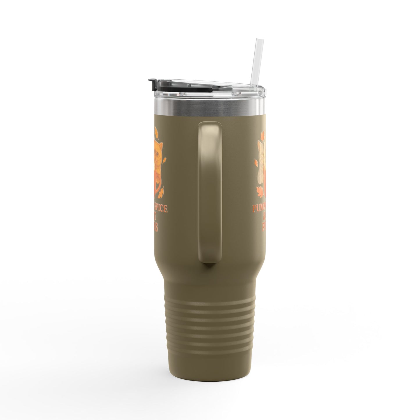 Pumpkin Spice and Cat Purrs Travel Mug