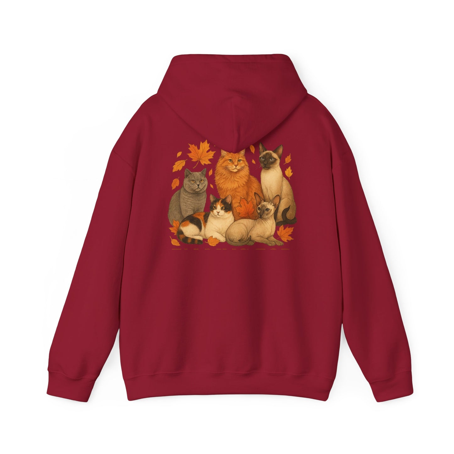 Falling For Cats Hooded Sweatshirt