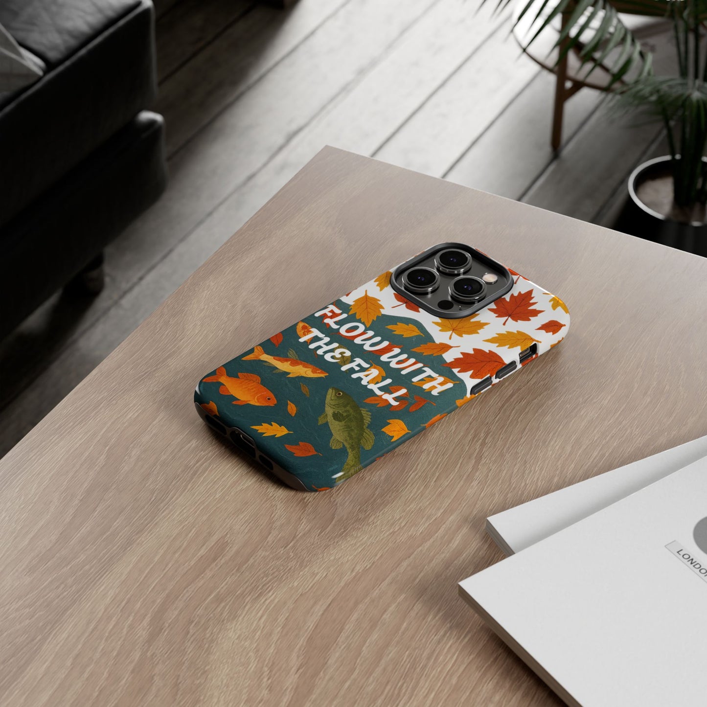 Flow With The Fall Fish Phone Case