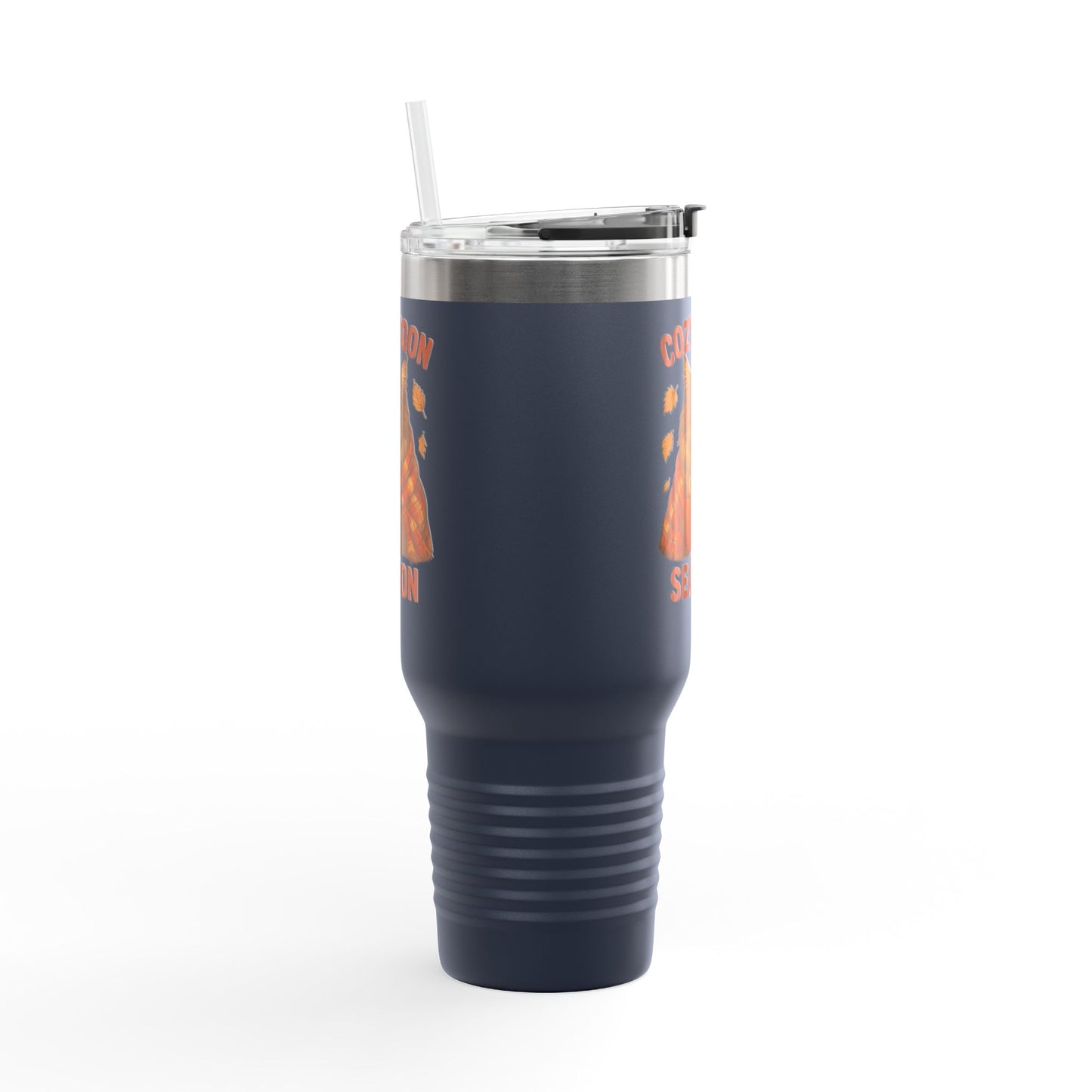 Cozy Coon Season Cat Travel Mug