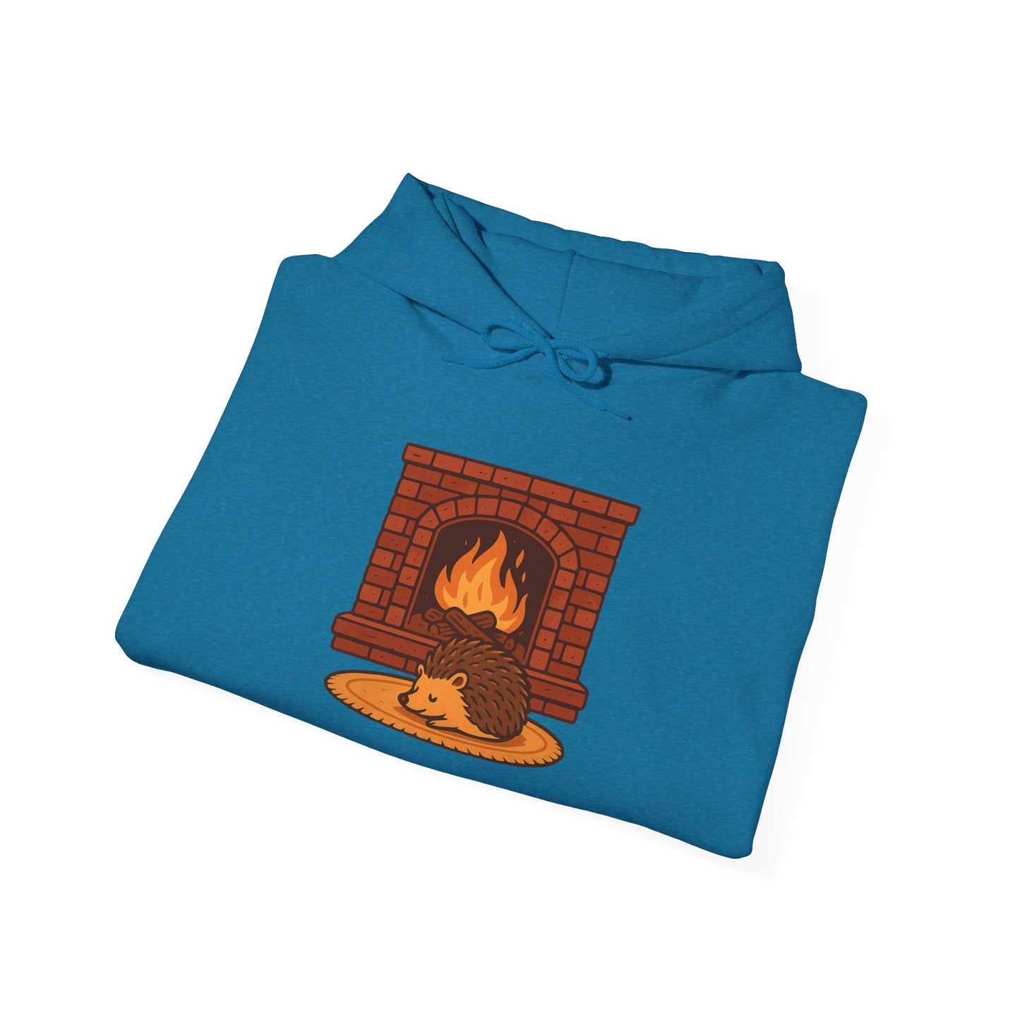 Fireside Spines Cozy Autumn Hoodie
