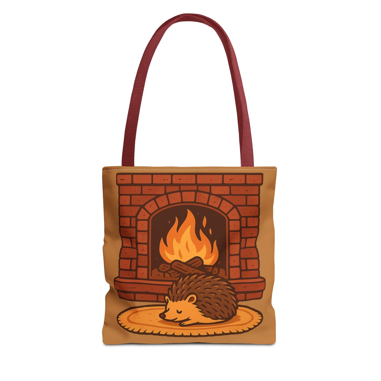 Fireside Spines Cozy Autumn Tote Bag