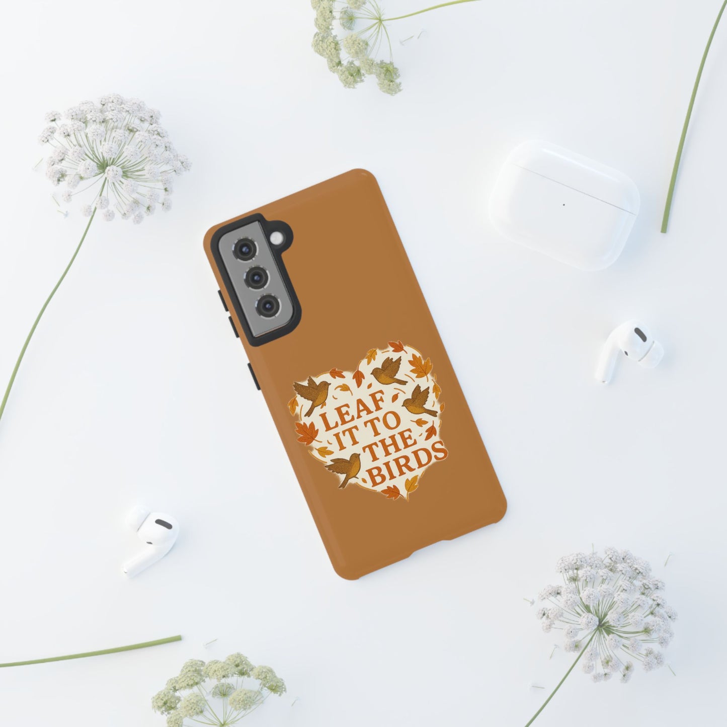 leaf It To The Birds Autumn Themed Phone Case