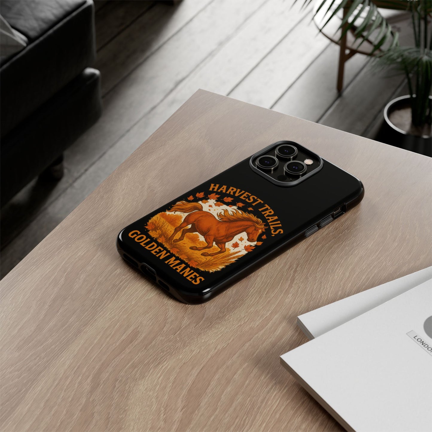 Harvest Trails Golden Manes Autumn Themed Phone Case
