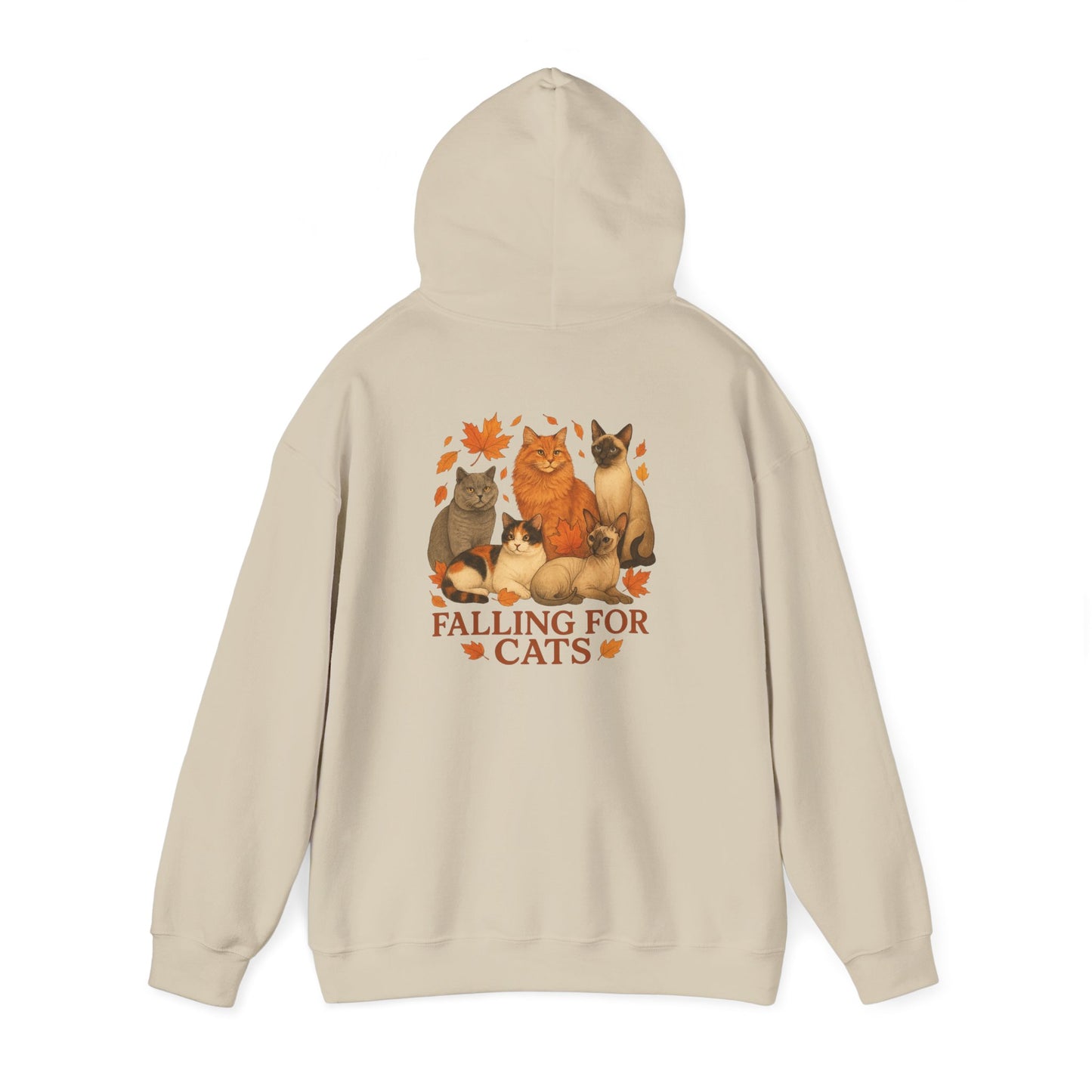 Falling For Cats Hooded Sweatshirt