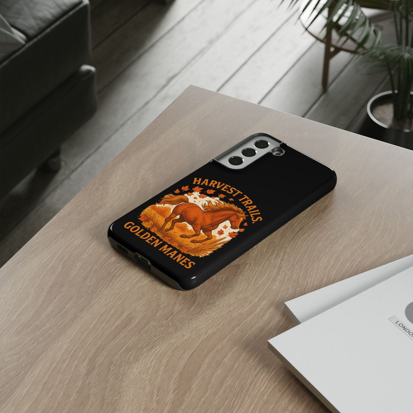 Harvest Trails Golden Manes Autumn Themed Phone Case
