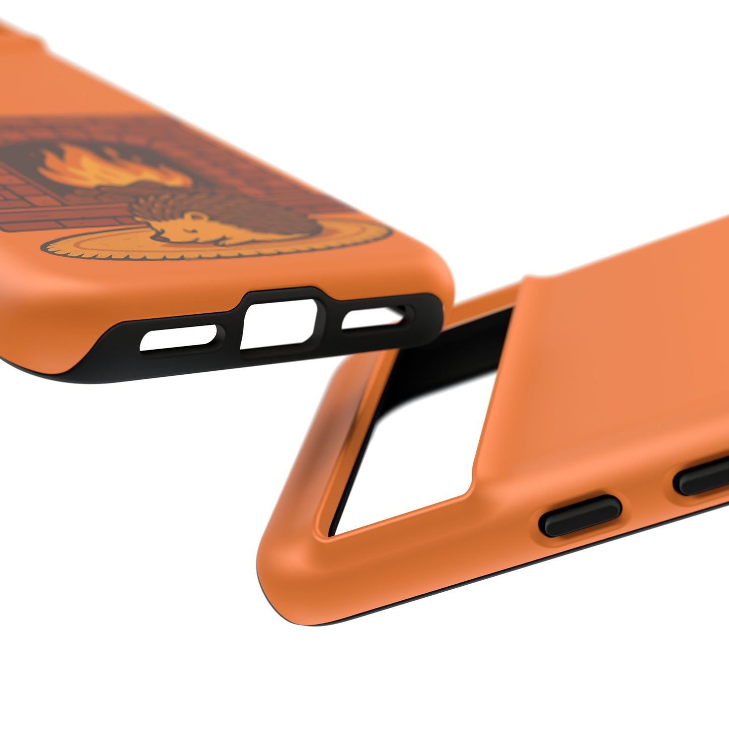 Fireside Spines Cozy Autumn Hedgehog Phone Case