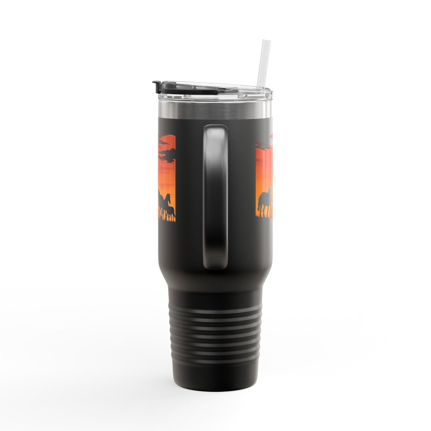 Horses on the Horizon Autumn Themed Travel Mug