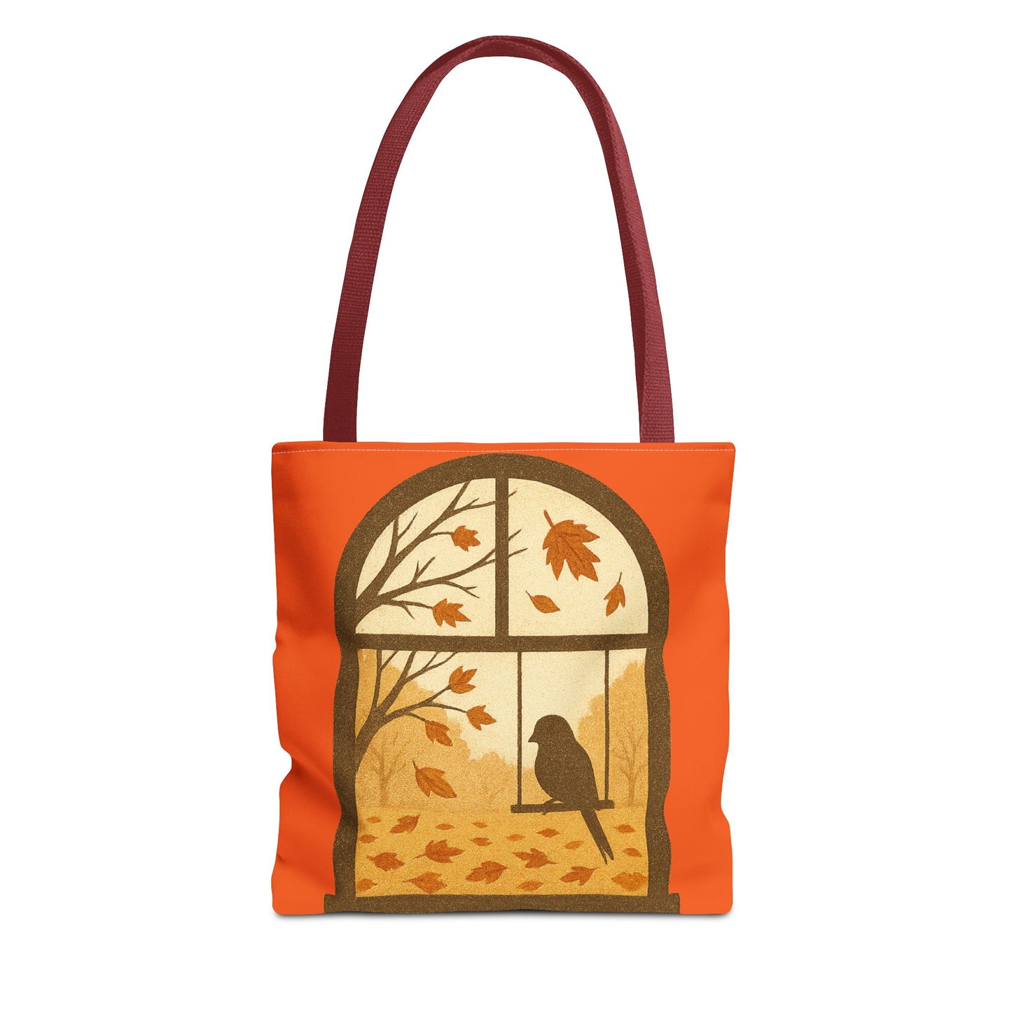 Bird In The Window Autumn Themed Tote Bag
