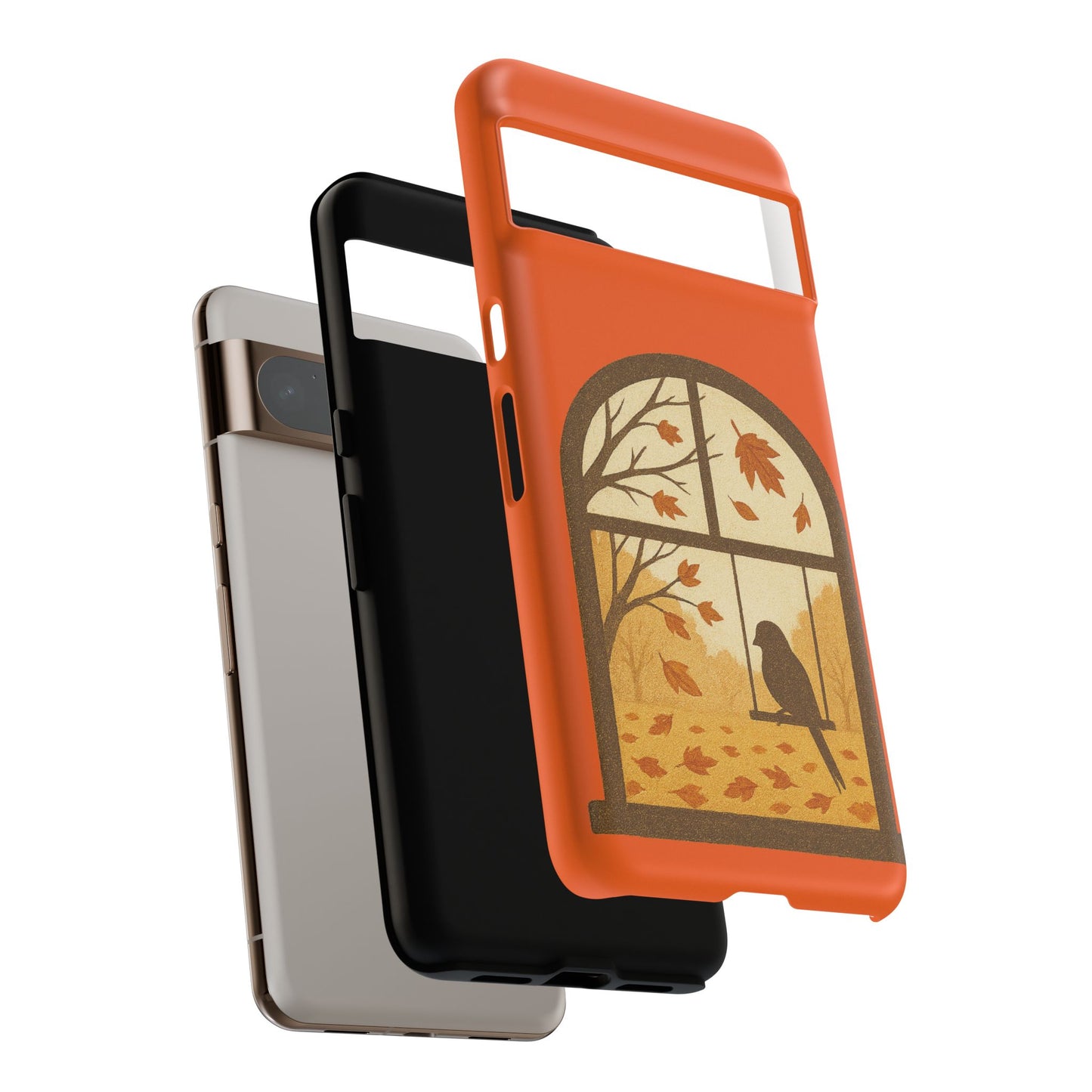 Bird In The Window Autumn Themed Phone Case