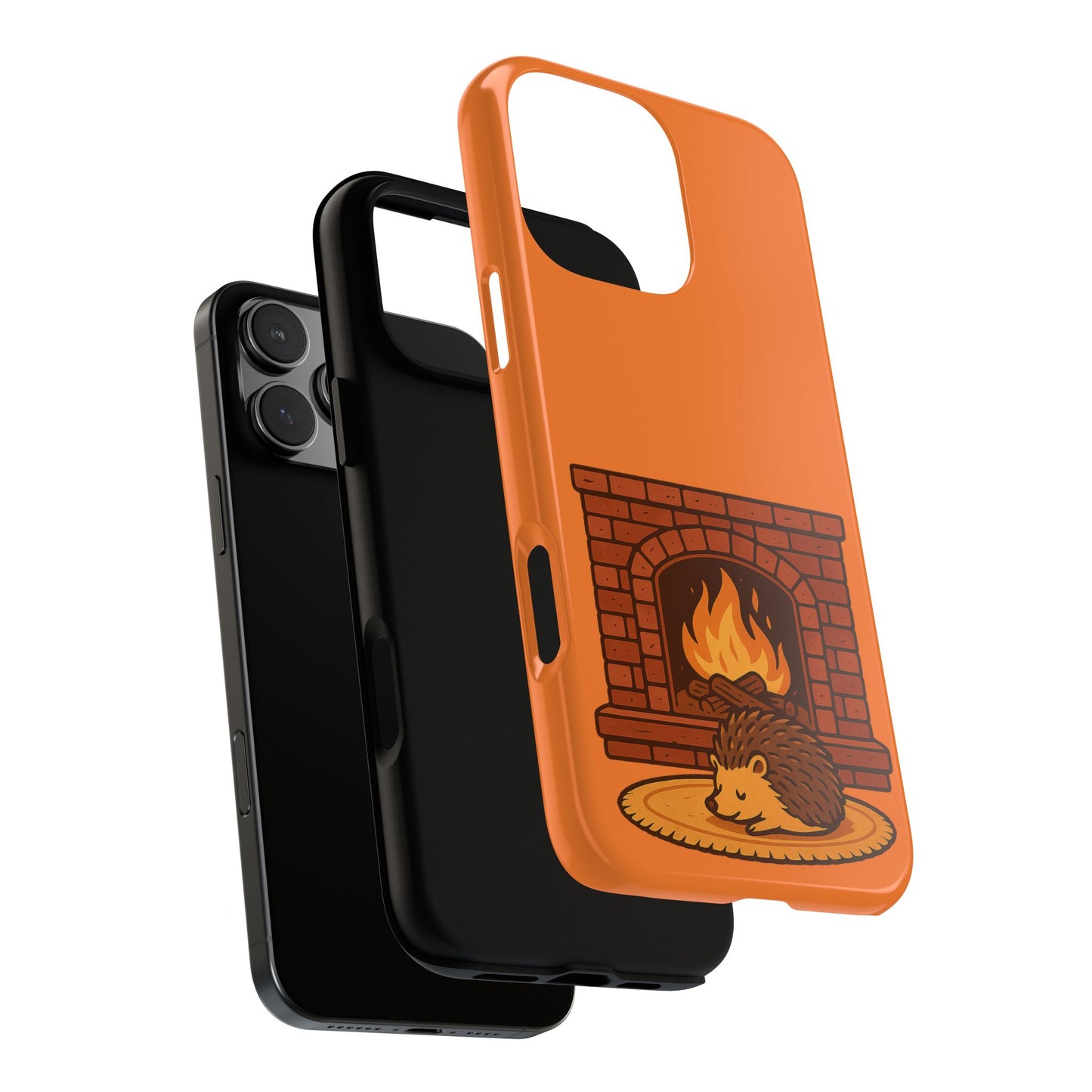 Fireside Spines Cozy Autumn Hedgehog Phone Case