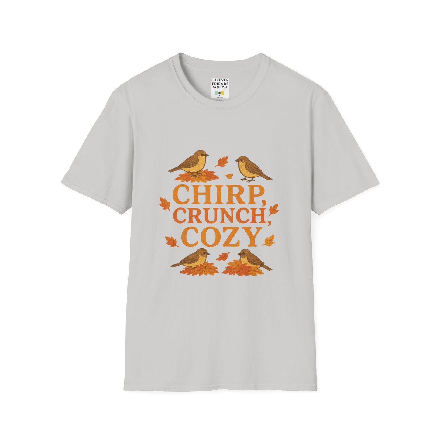 Chirp Crunch Cozy Autumn Themed Tee
