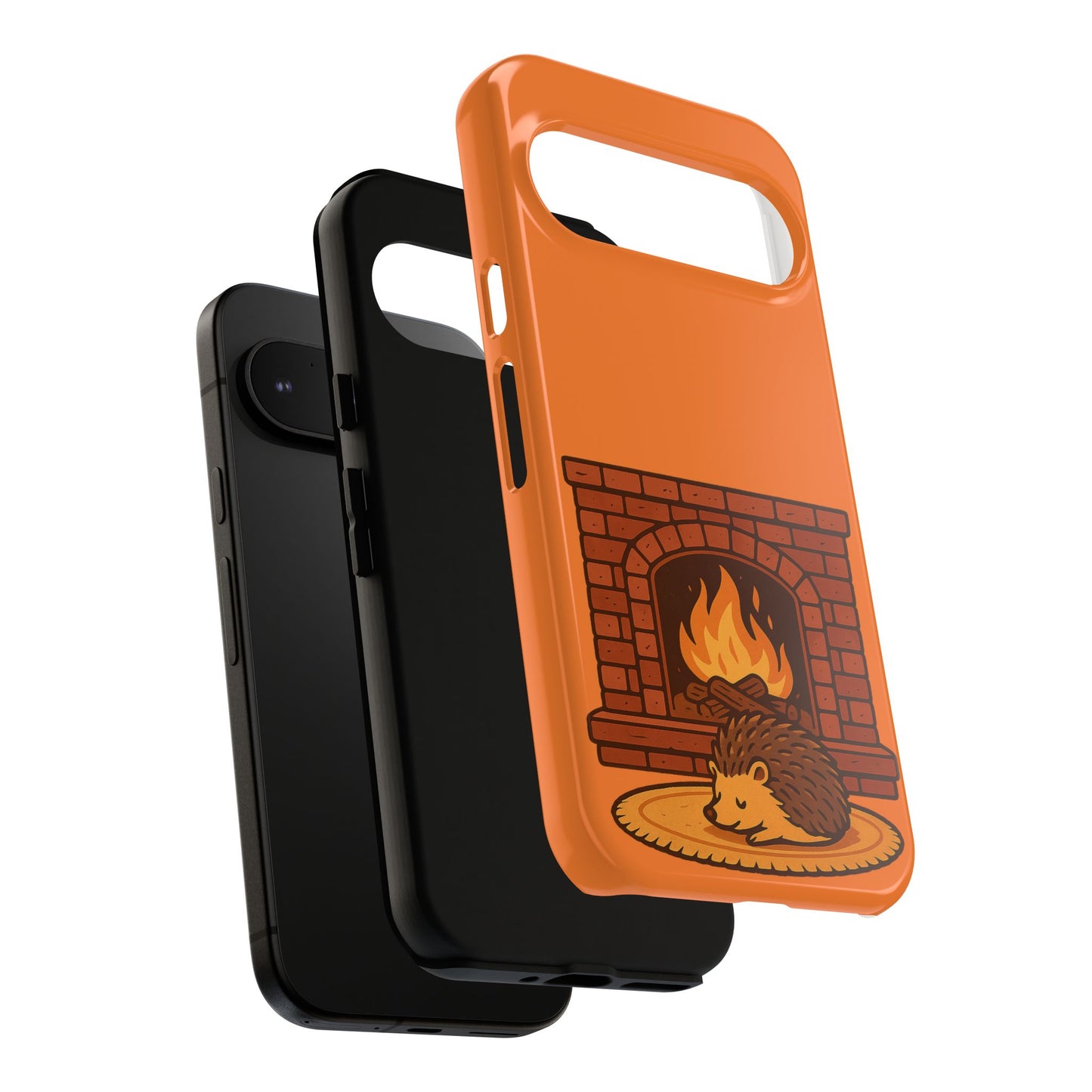 Fireside Spines Cozy Autumn Hedgehog Phone Case