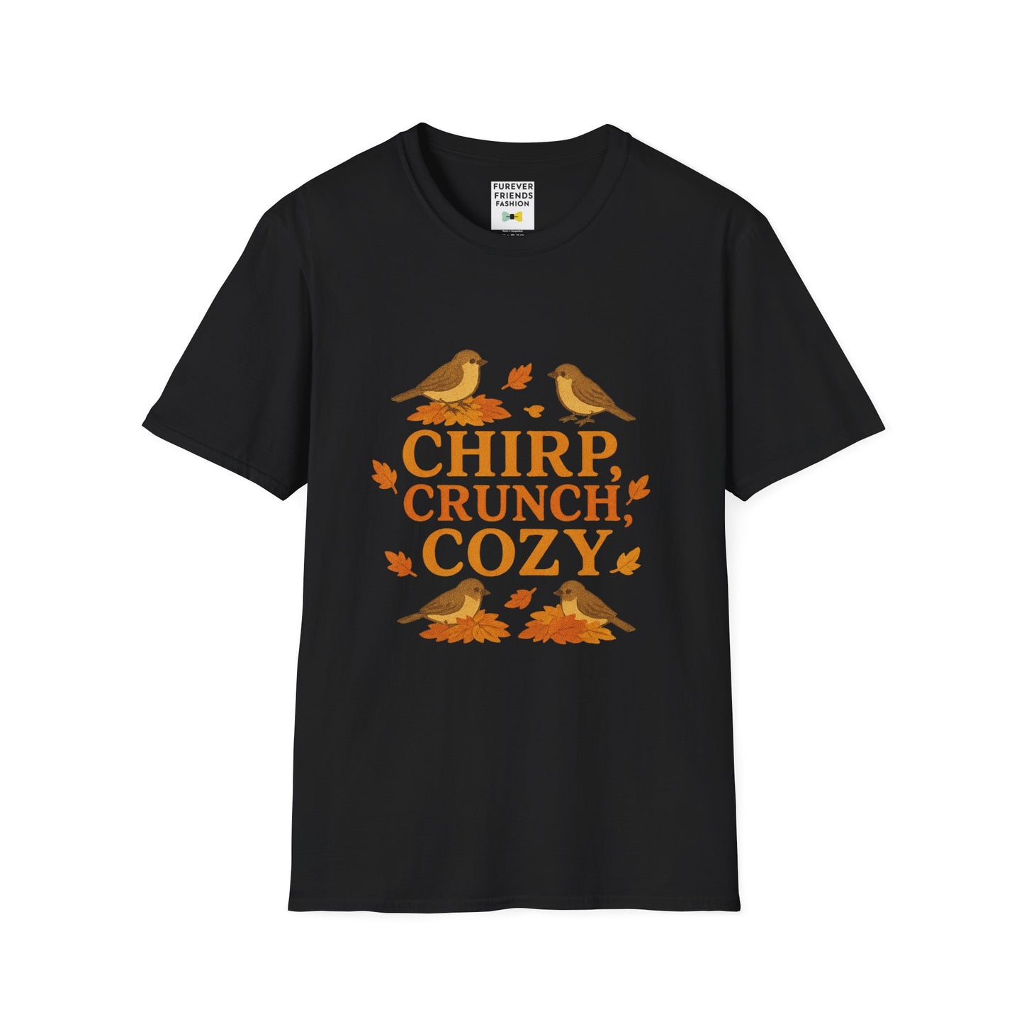 Chirp Crunch Cozy Autumn Themed Tee