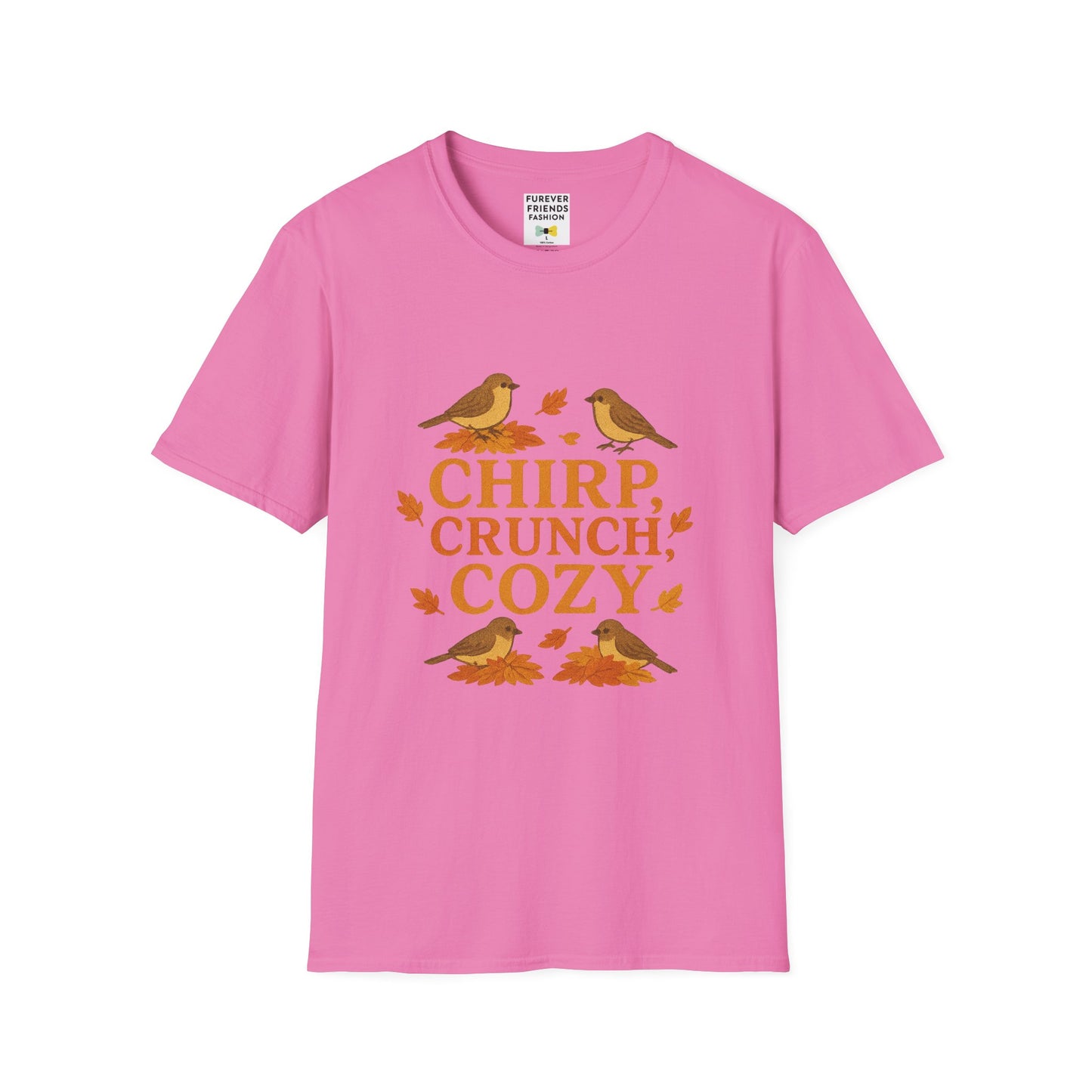 Chirp Crunch Cozy Autumn Themed Tee