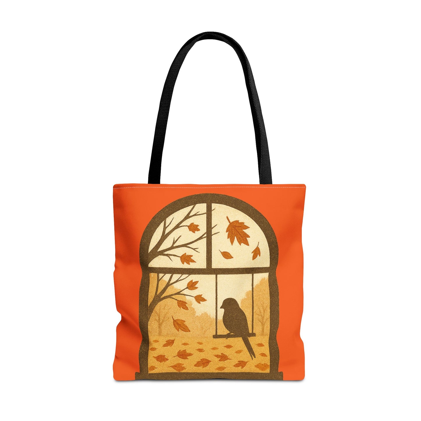 Bird In The Window Autumn Themed Tote Bag
