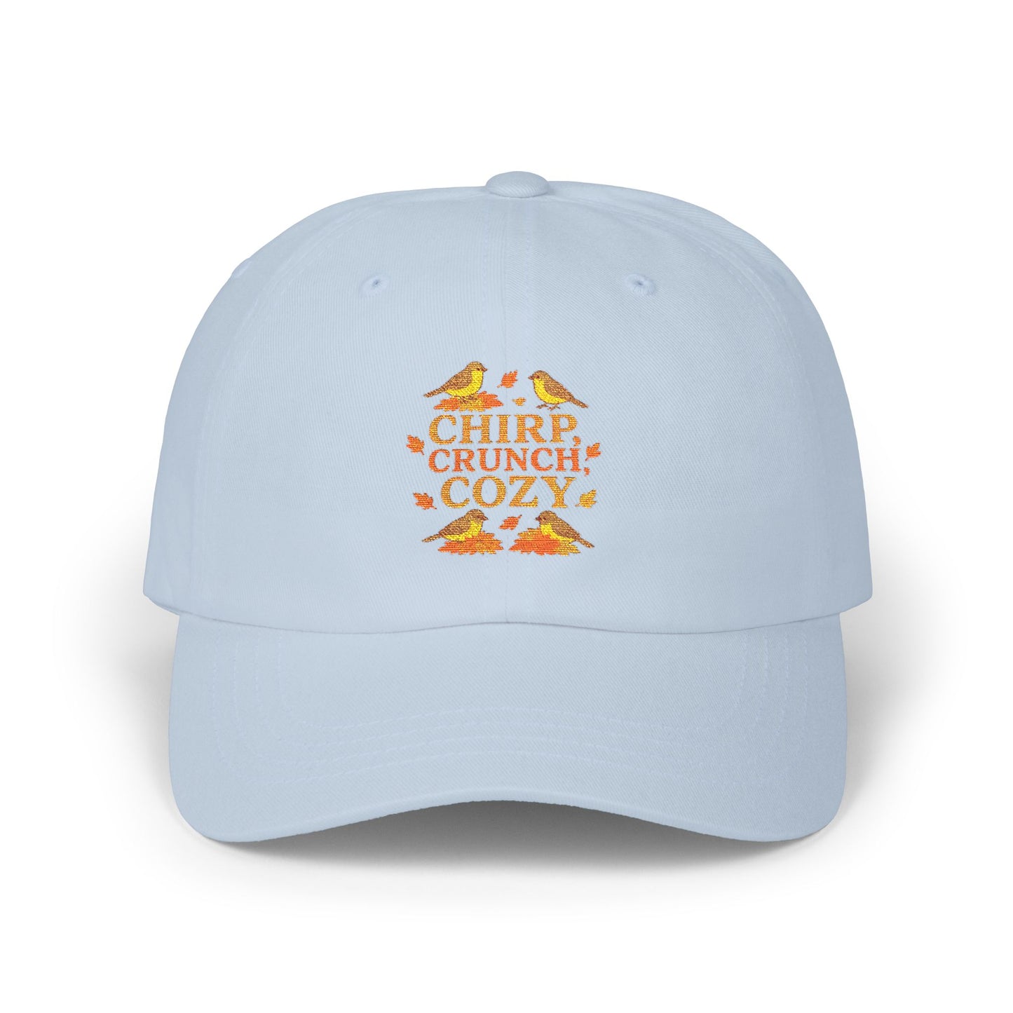 Chirp Crunch Cozy Autumn Themed Cap