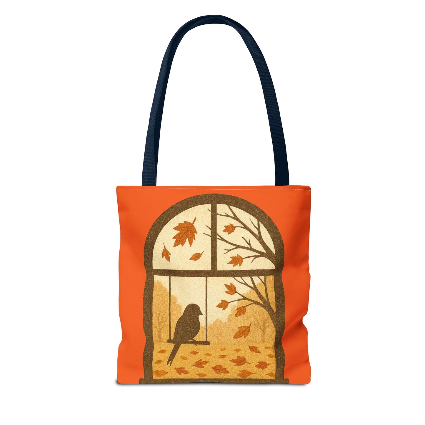 Bird In The Window Autumn Themed Tote Bag