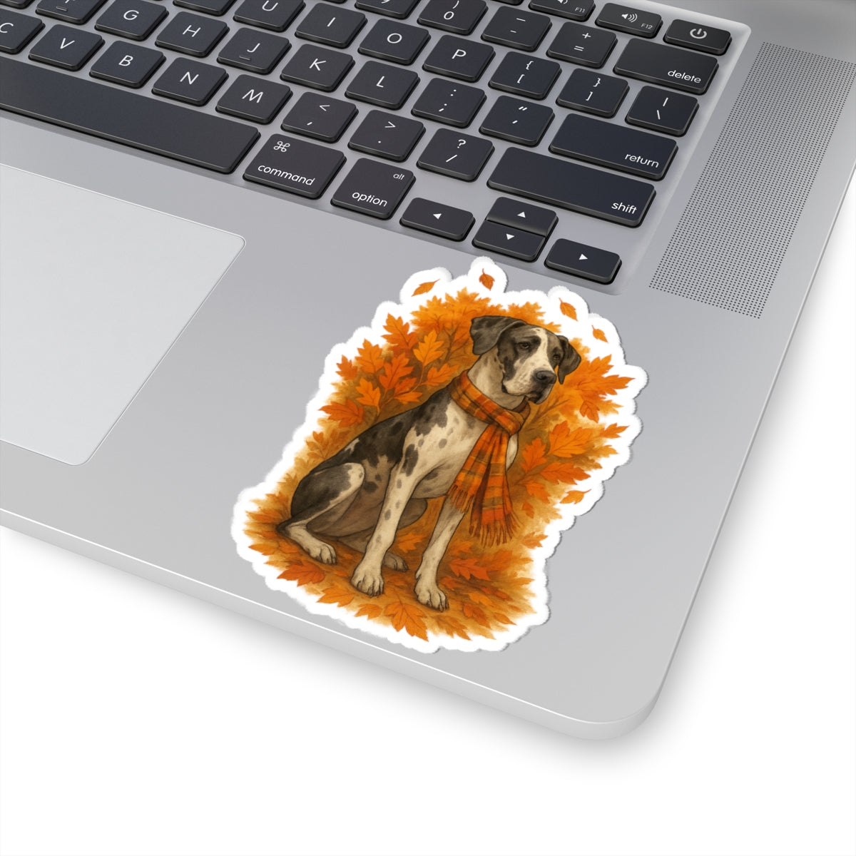Gentle Giant in Plaid Great Dane Sticker