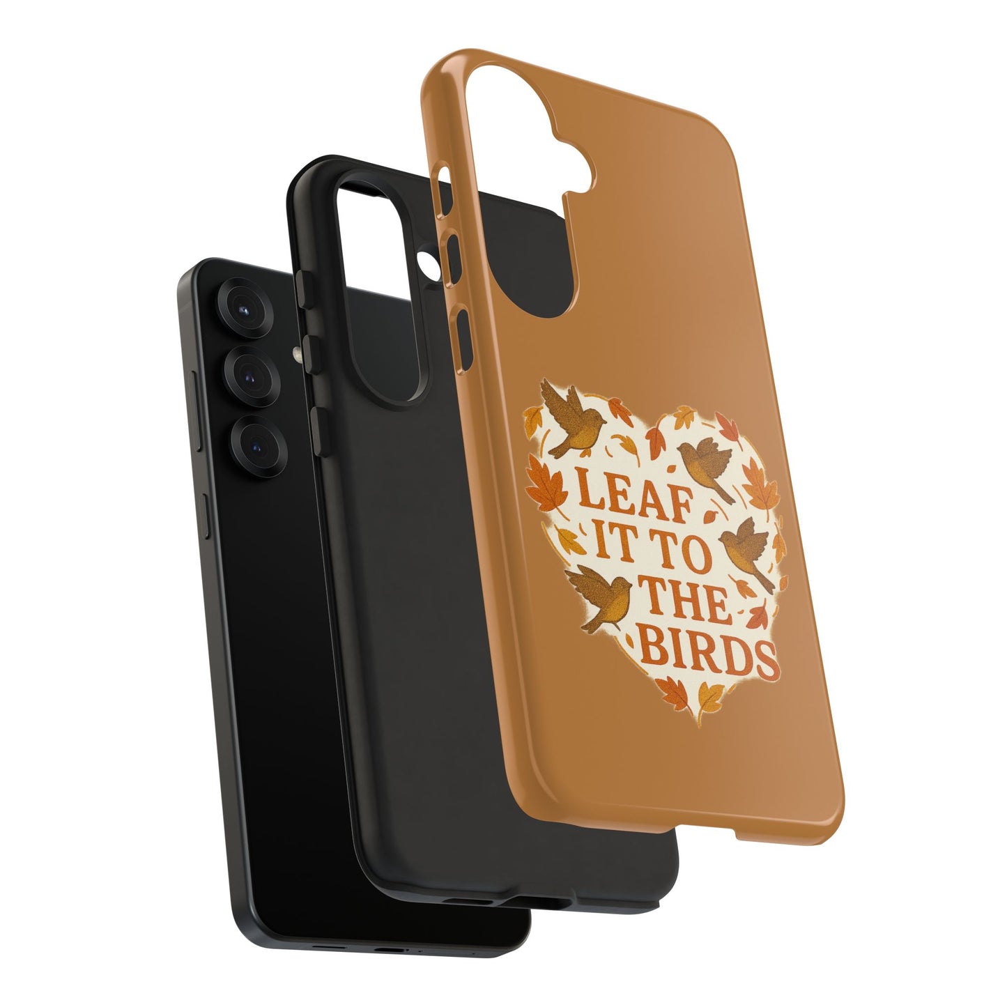 leaf It To The Birds Autumn Themed Phone Case