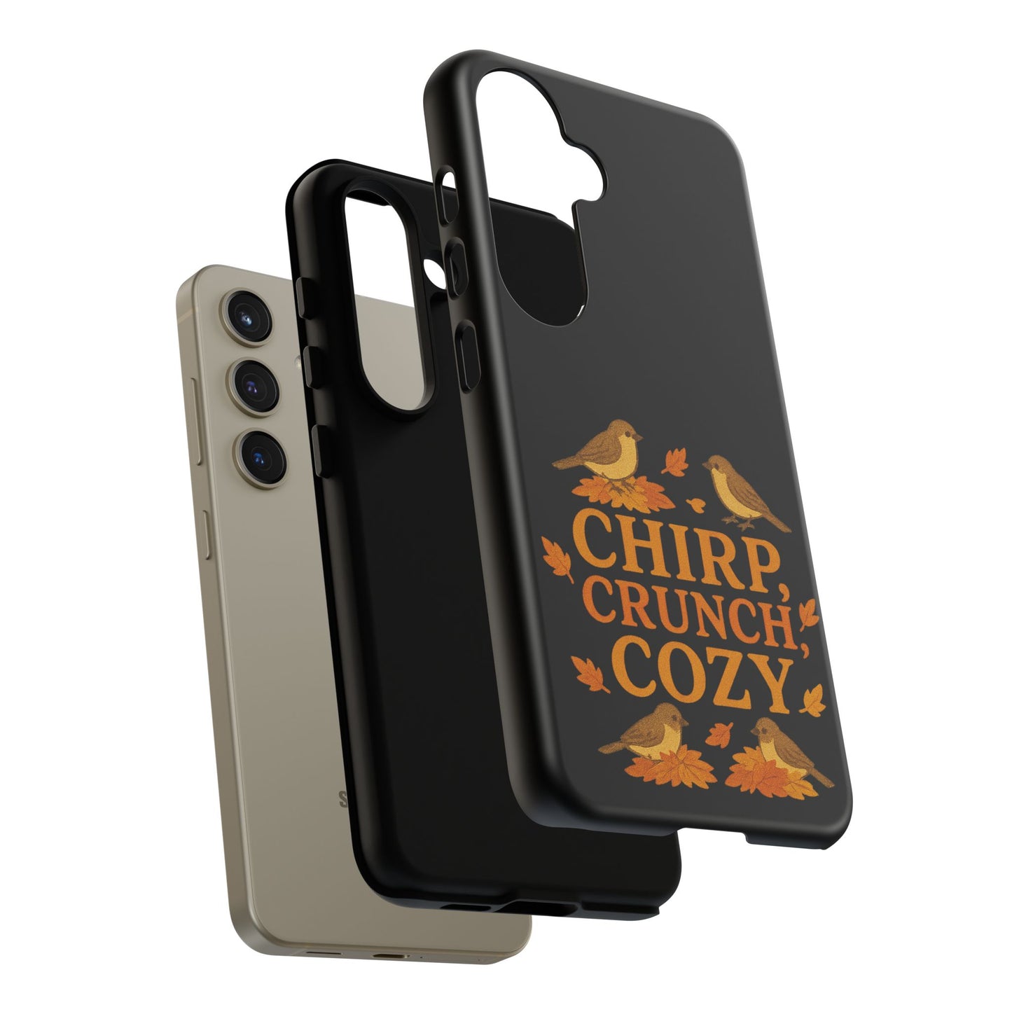 Chirp Crunch Cozy Autumn Themed Phone Case