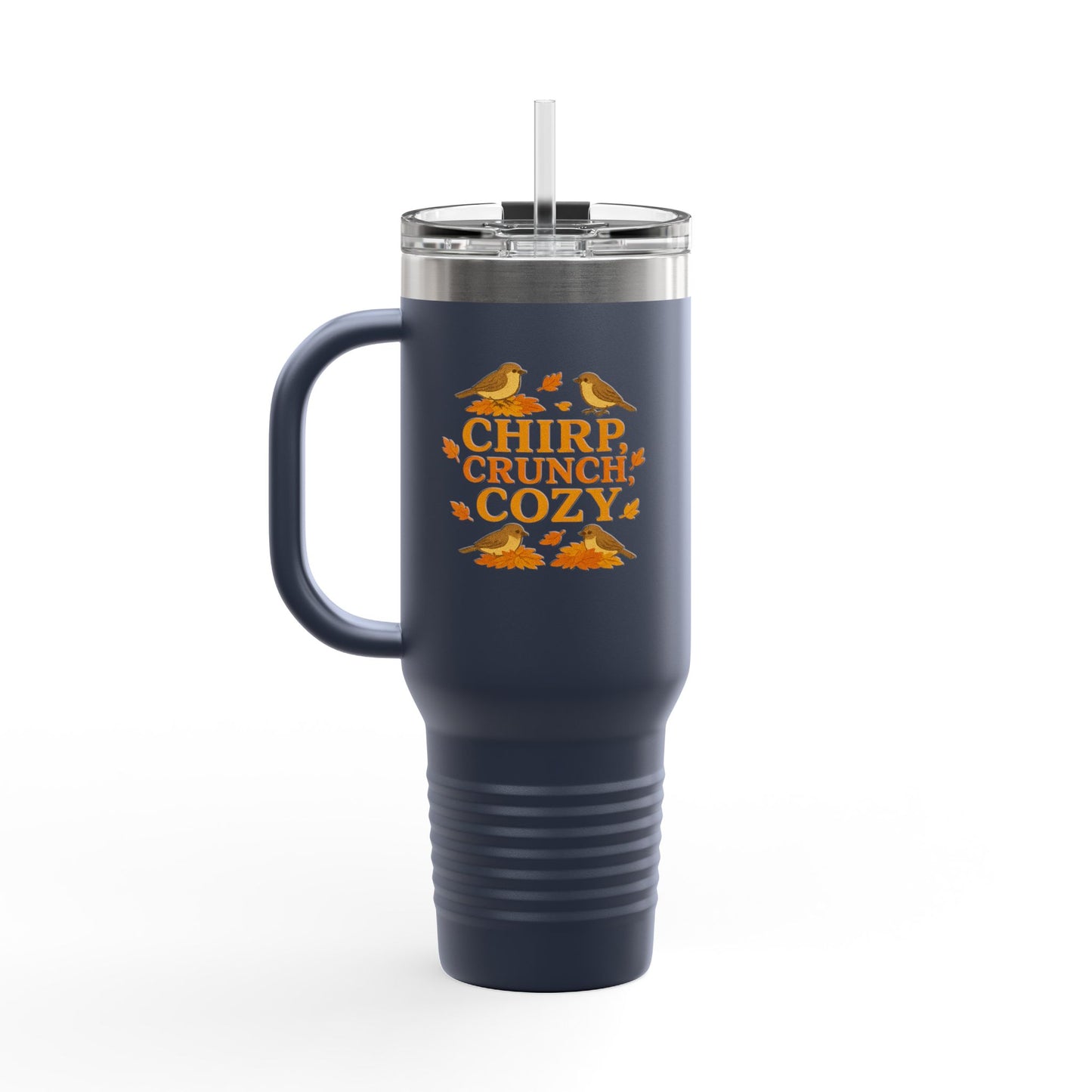 Chirp Crunch Cozy Autumn Themed Travel Mug