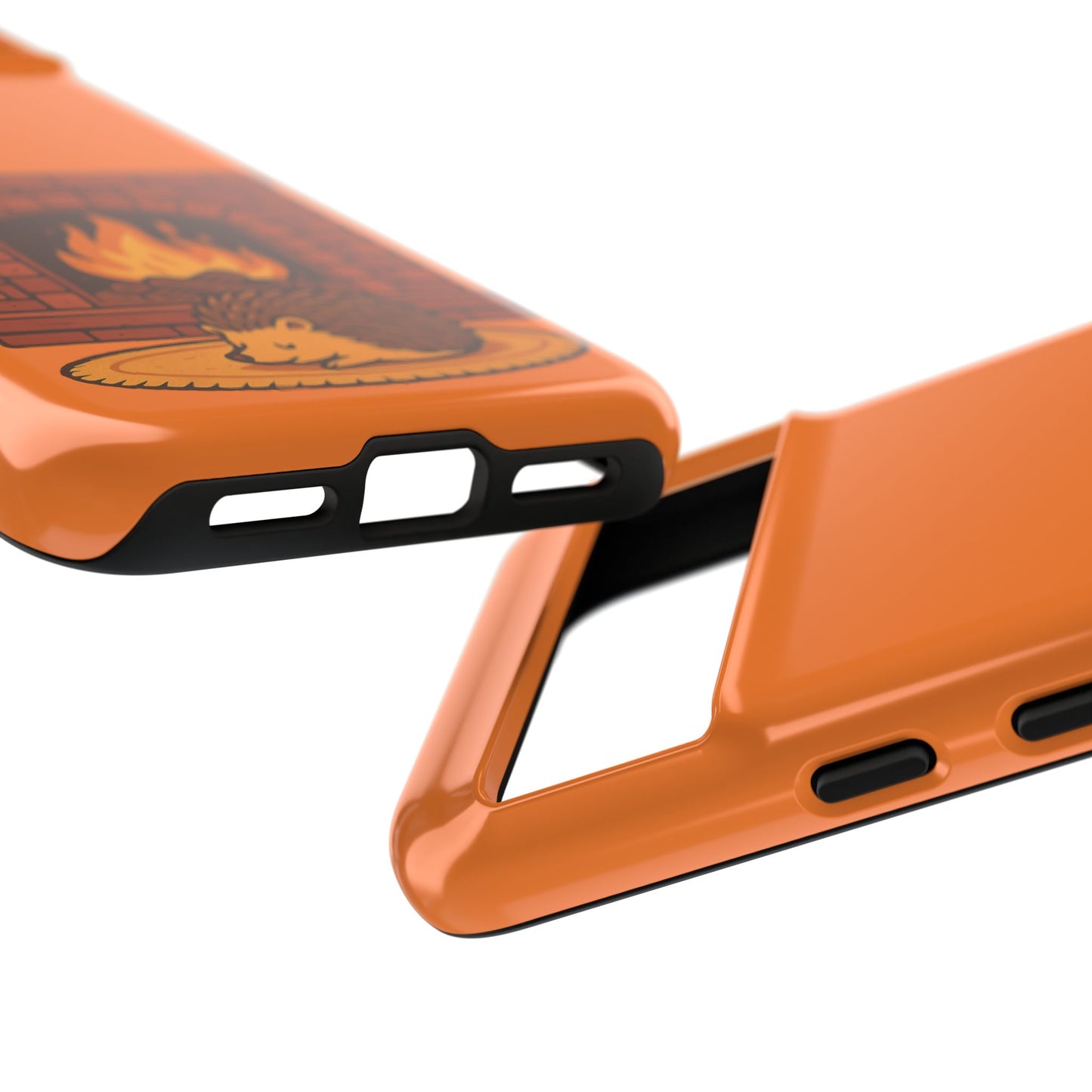 Fireside Spines Cozy Autumn Hedgehog Phone Case