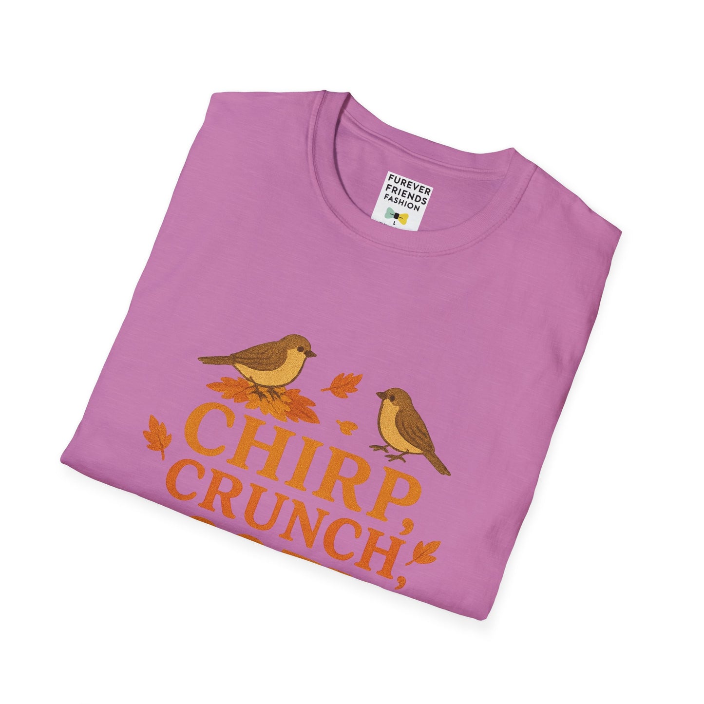 Chirp Crunch Cozy Autumn Themed Tee