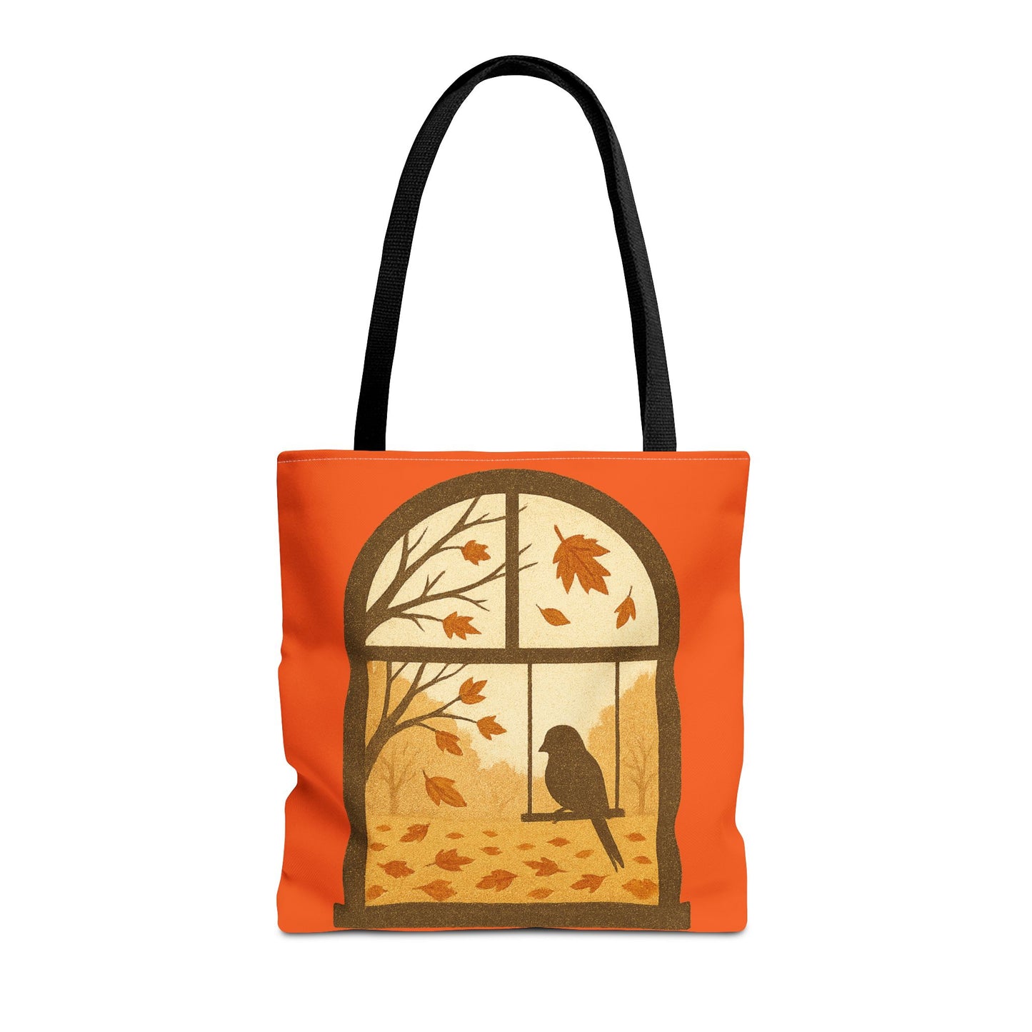 Bird In The Window Autumn Themed Tote Bag