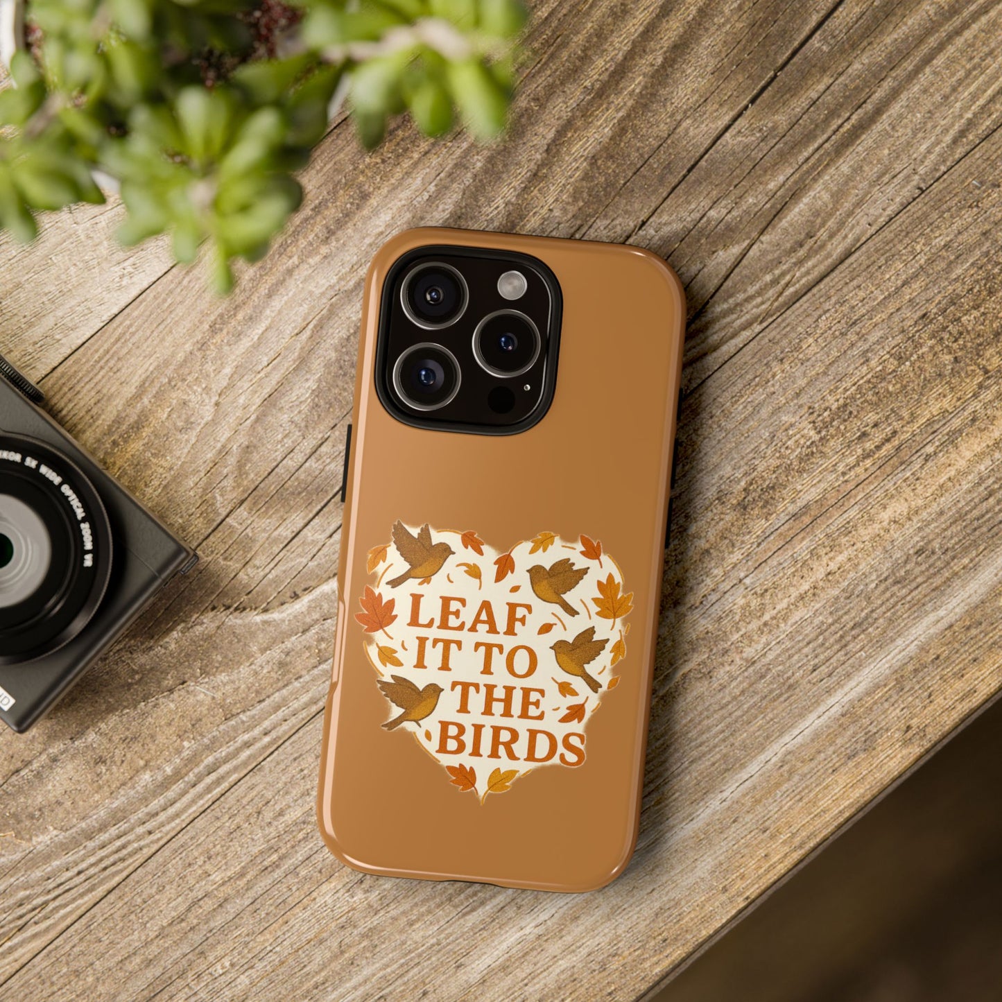 leaf It To The Birds Autumn Themed Phone Case