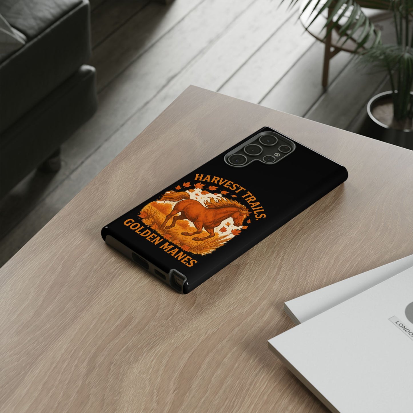 Harvest Trails Golden Manes Autumn Themed Phone Case