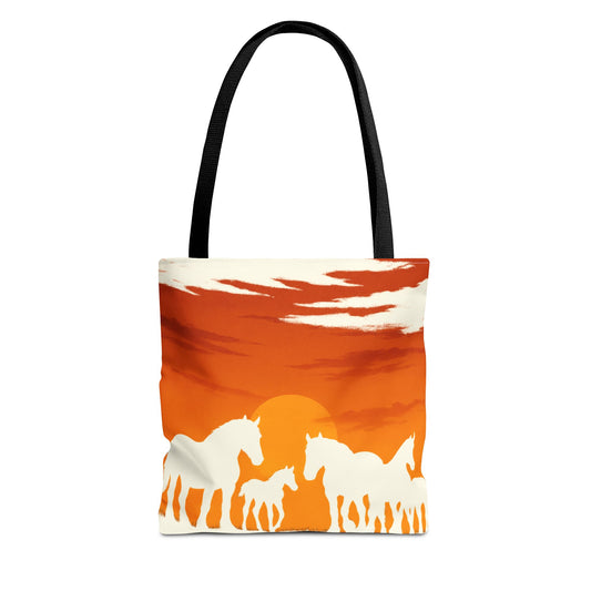 Horses on the Horizon Tote Bag