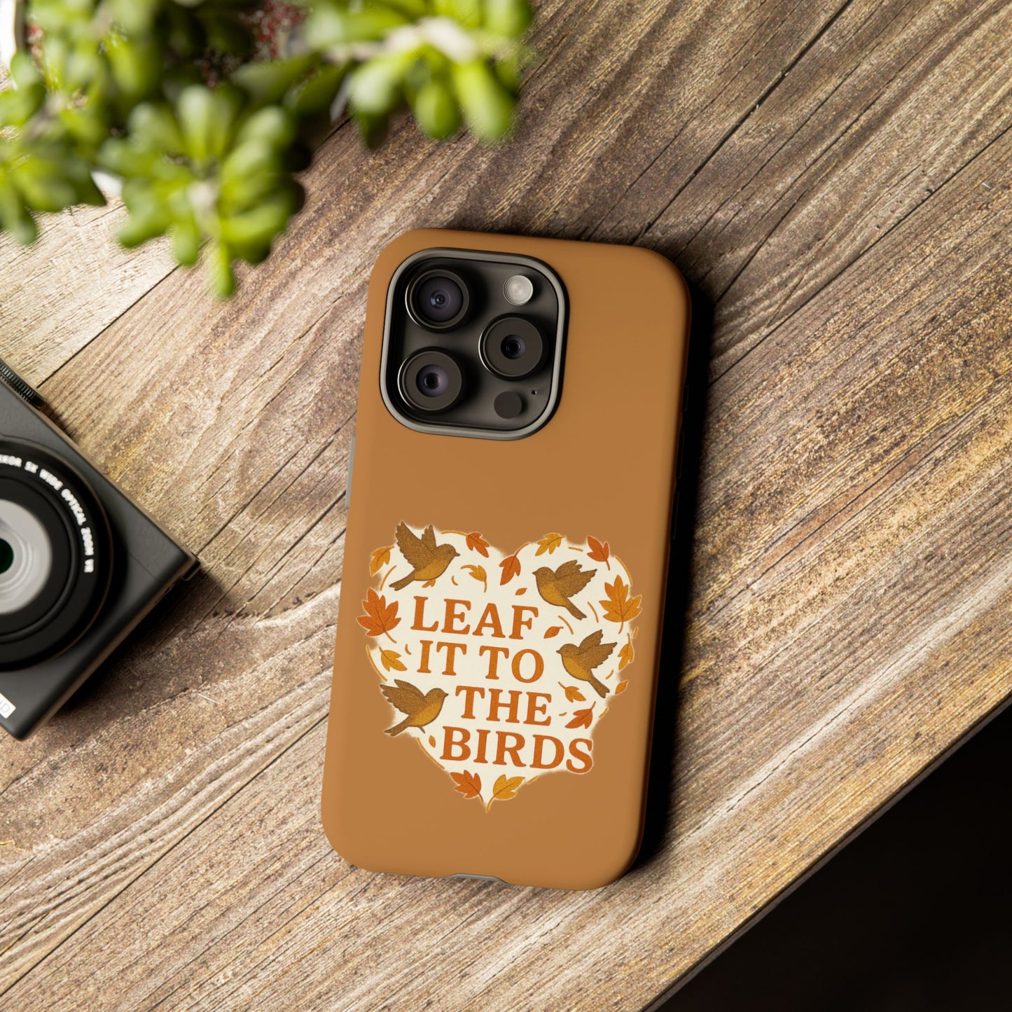 leaf It To The Birds Autumn Themed Phone Case