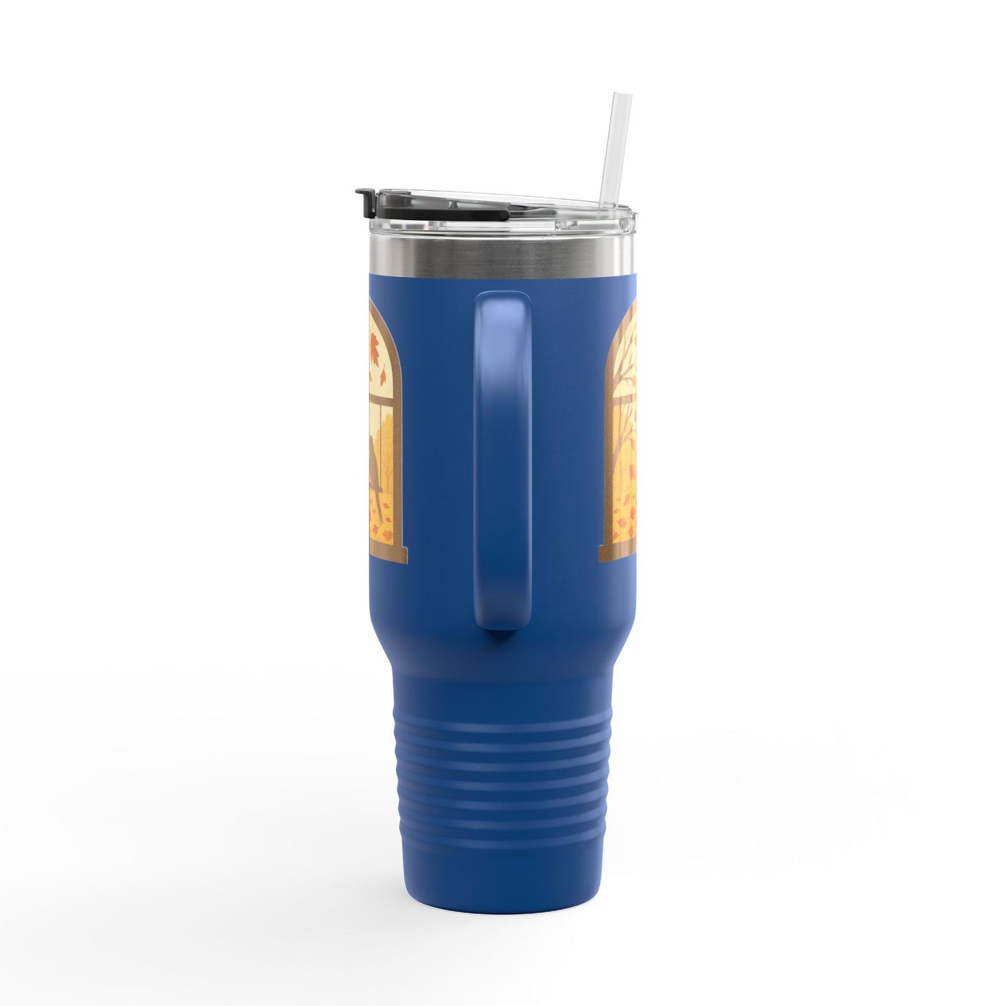 Bird In The Window Autumn Themed Travel Mug