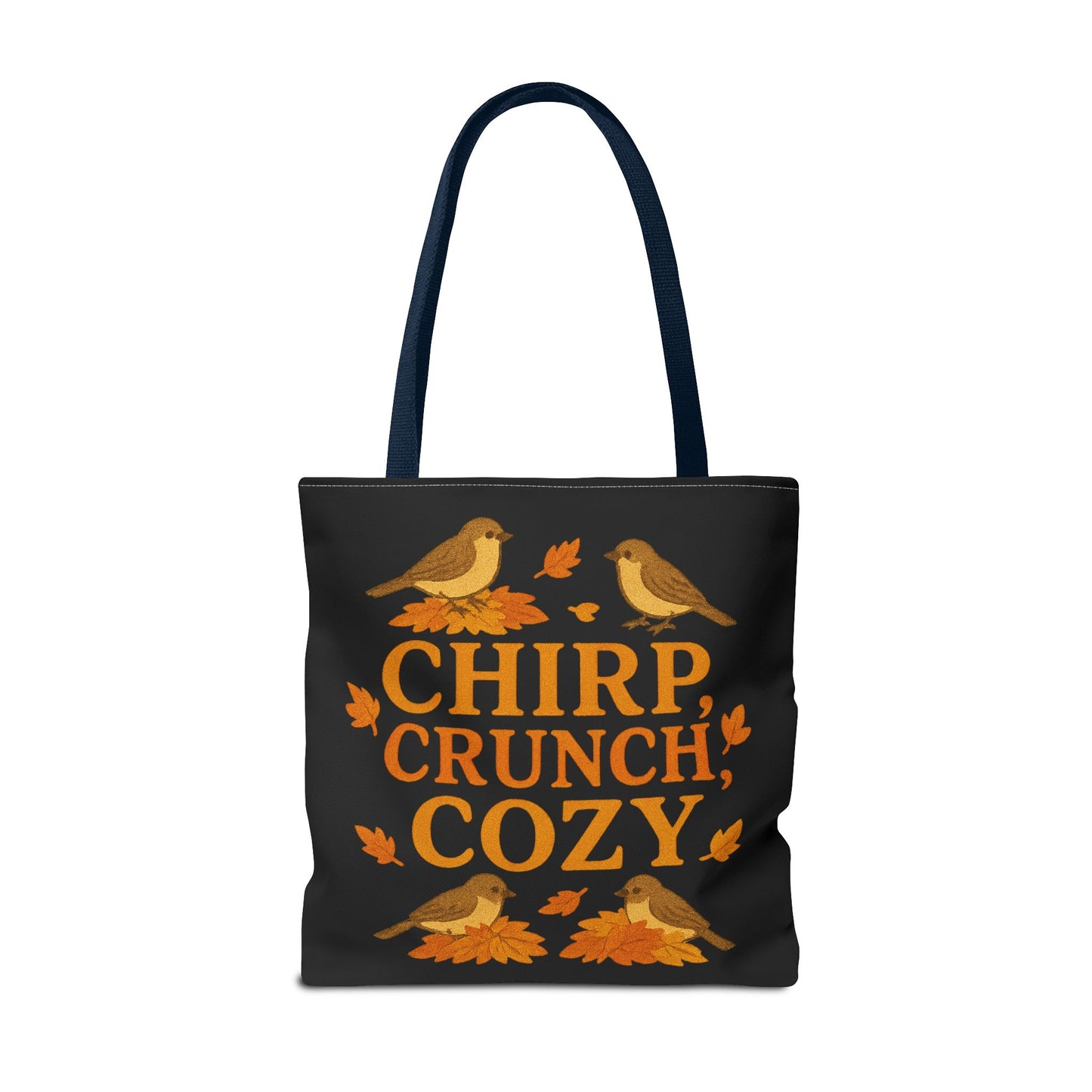 Chirp Crunch Cozy Autumn Themed Tote Bag
