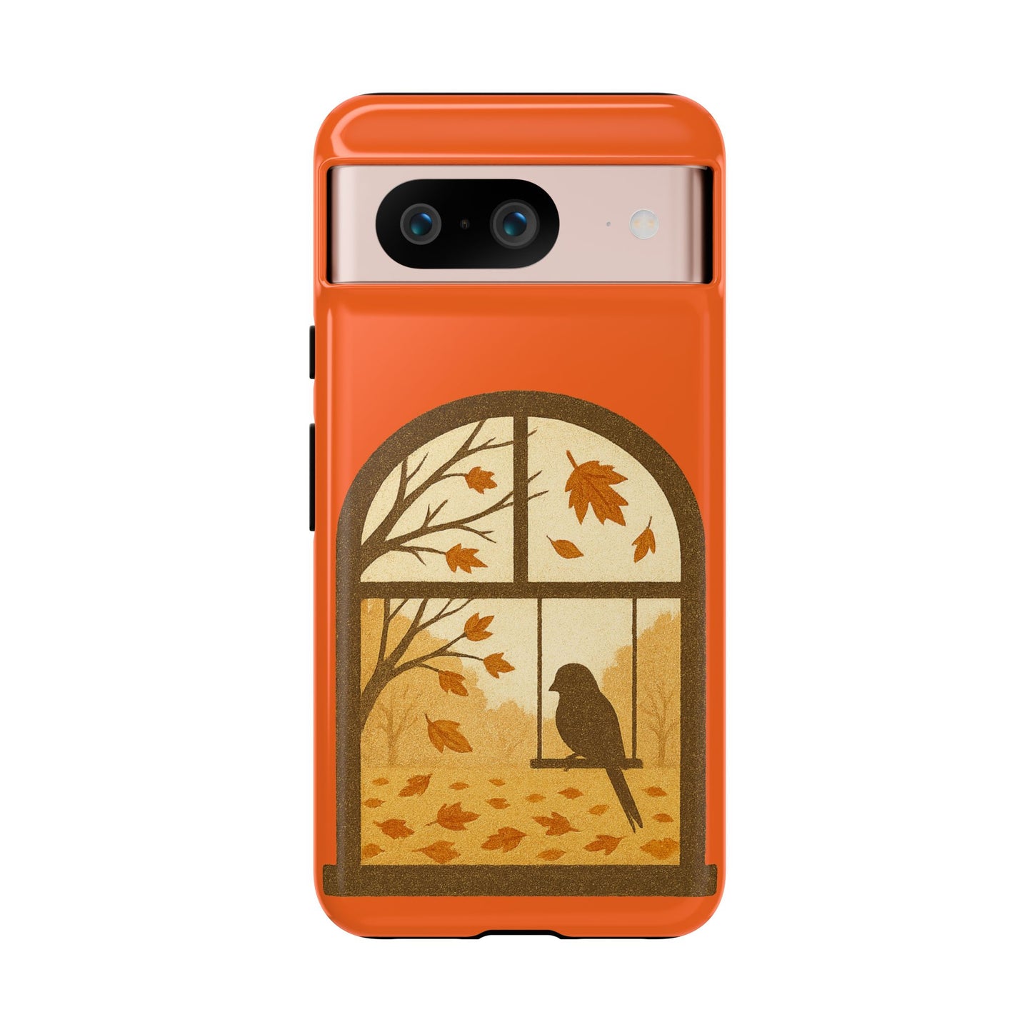 Bird In The Window Autumn Themed Phone Case