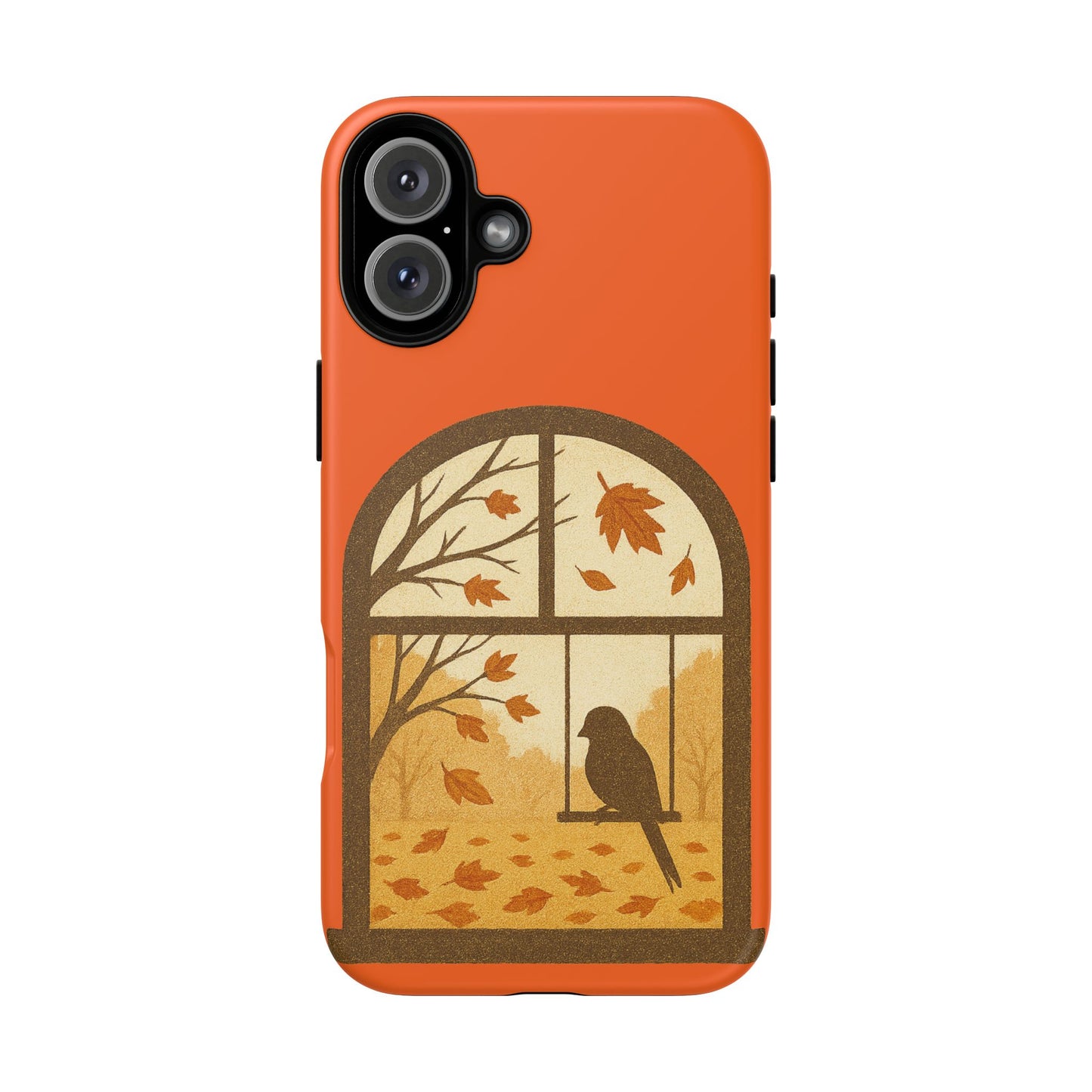 Bird In The Window Autumn Themed Phone Case