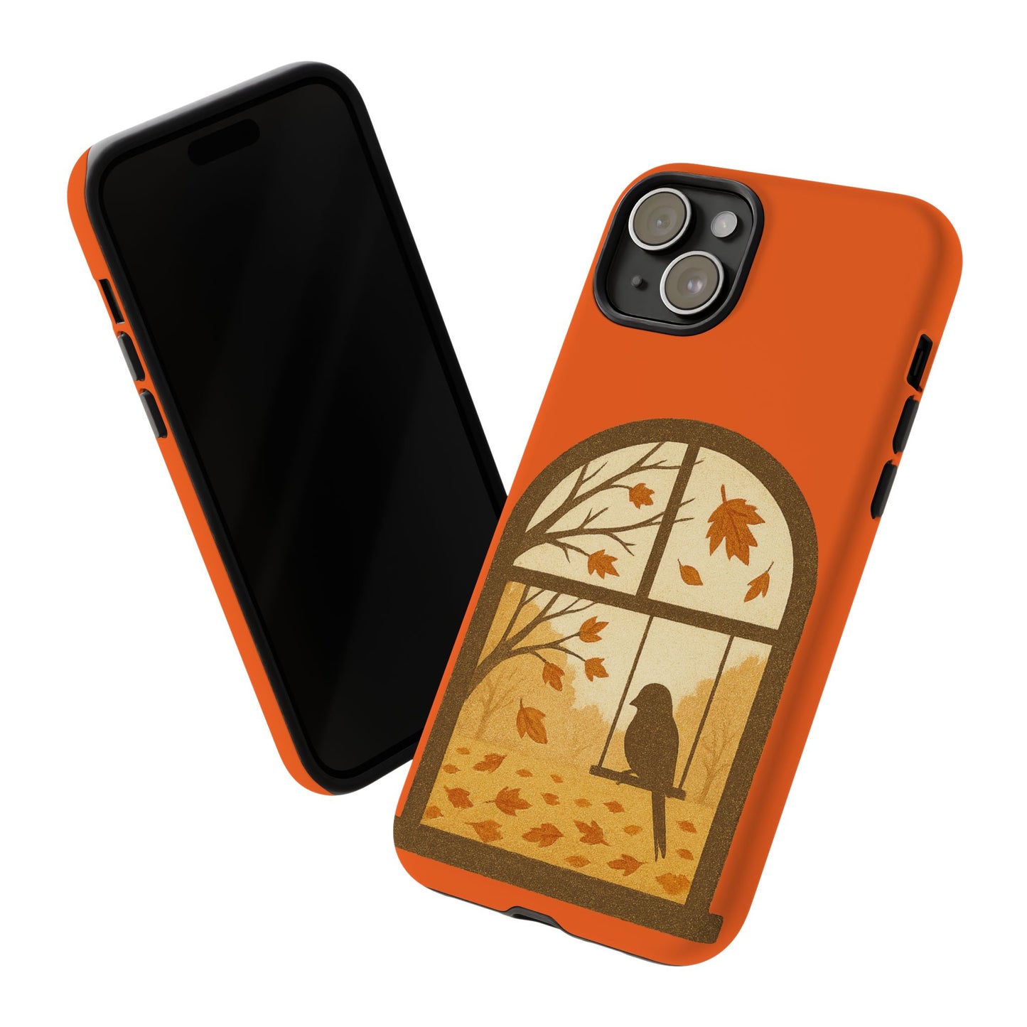Bird In The Window Autumn Themed Phone Case