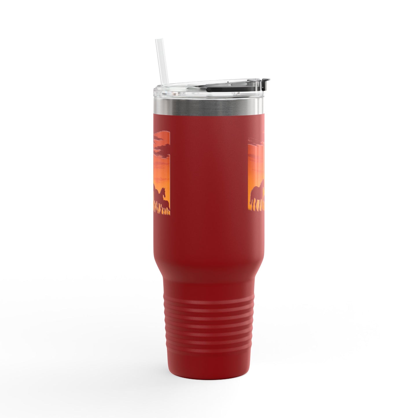 Horses on the Horizon Autumn Themed Travel Mug