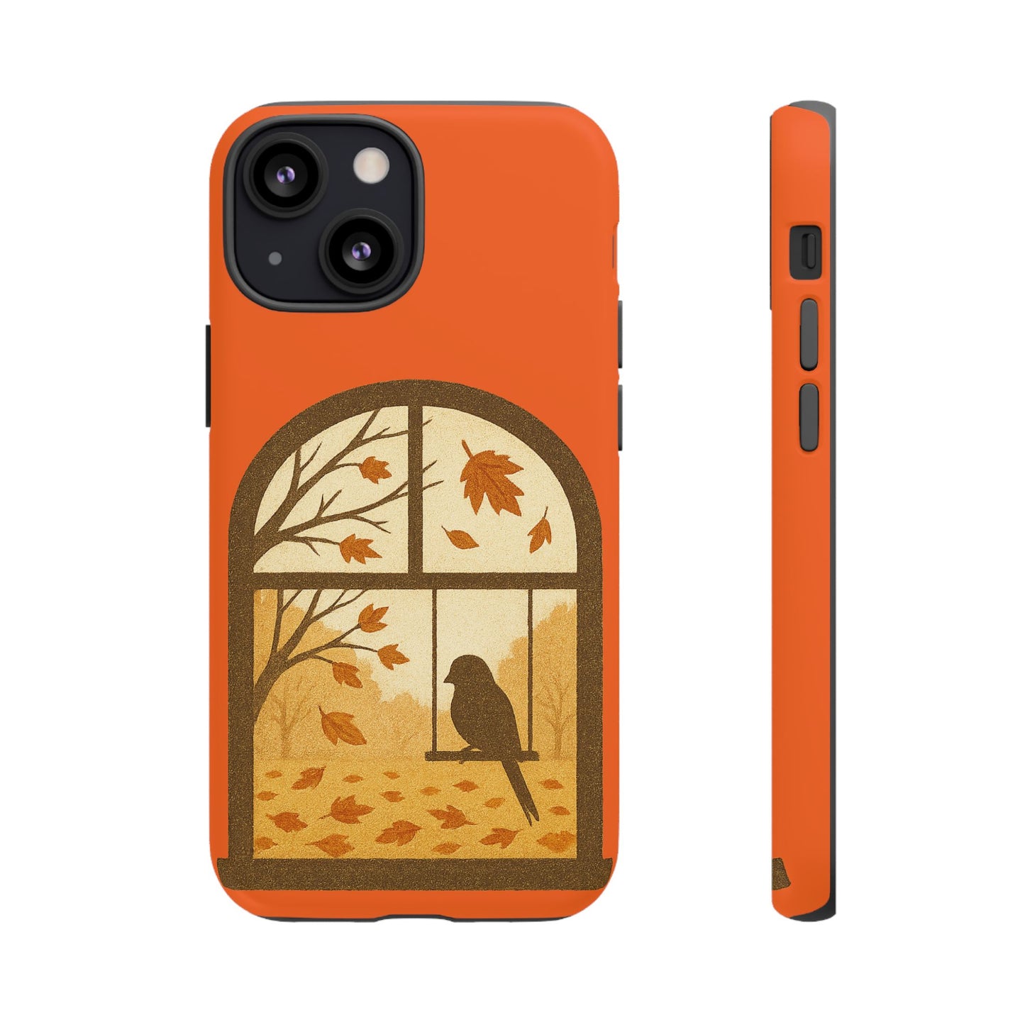 Bird In The Window Autumn Themed Phone Case