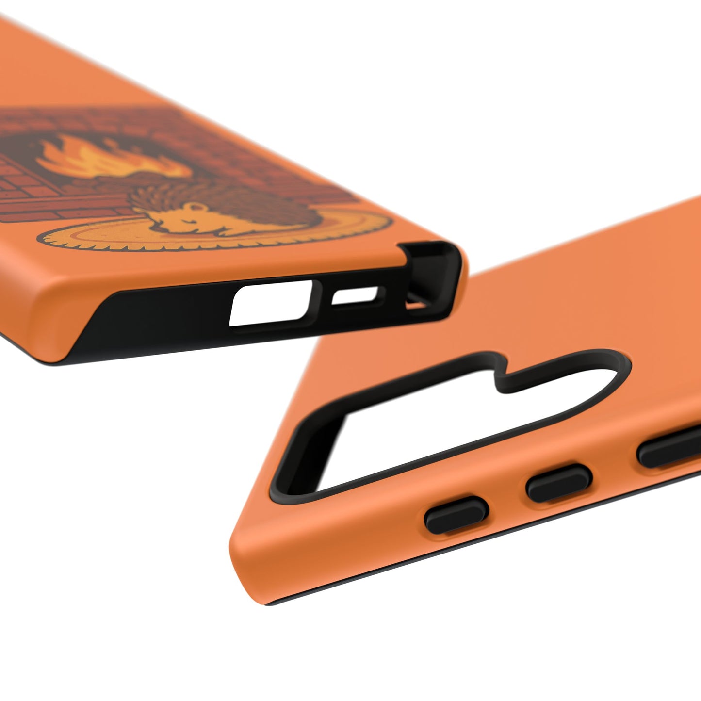 Fireside Spines Cozy Autumn Hedgehog Phone Case