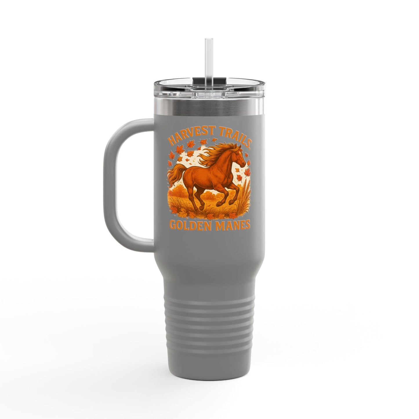 Harvest Trails Golden Manes Autumn Themed Travel Mug