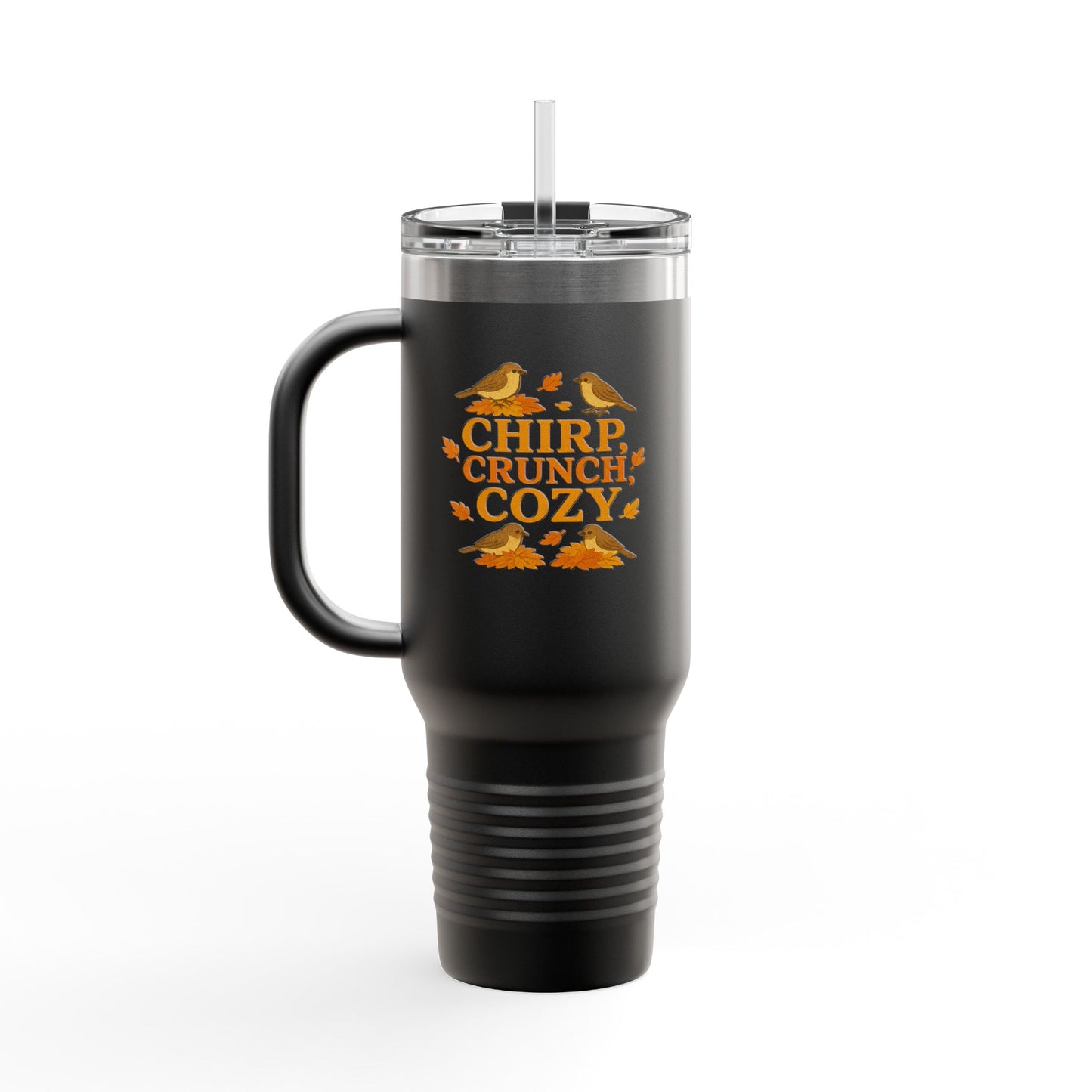 Chirp Crunch Cozy Autumn Themed Travel Mug